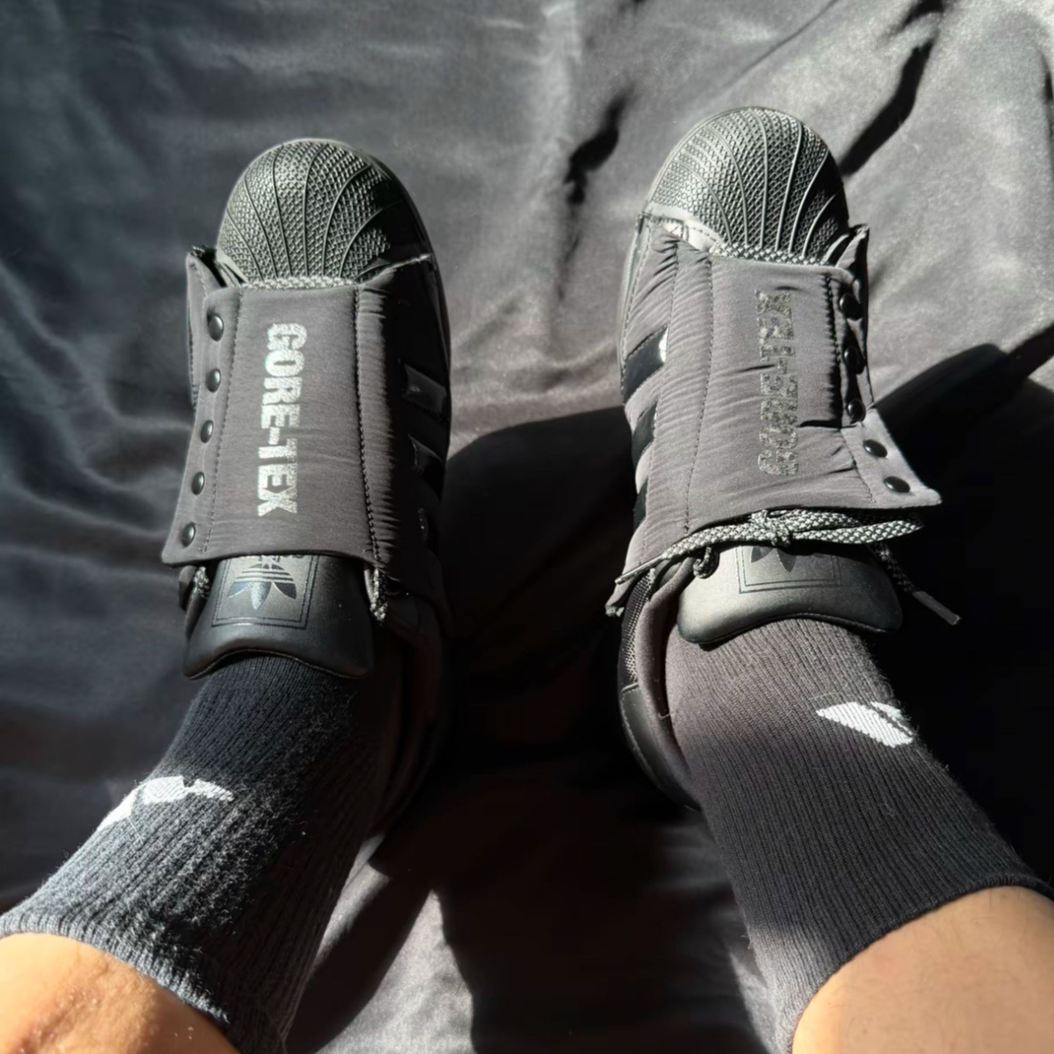 NICEDAY 代購 Adidas Superstar II GTX 黑 黑魂 綠 防水 可拆卸 兩穿 KJ3658