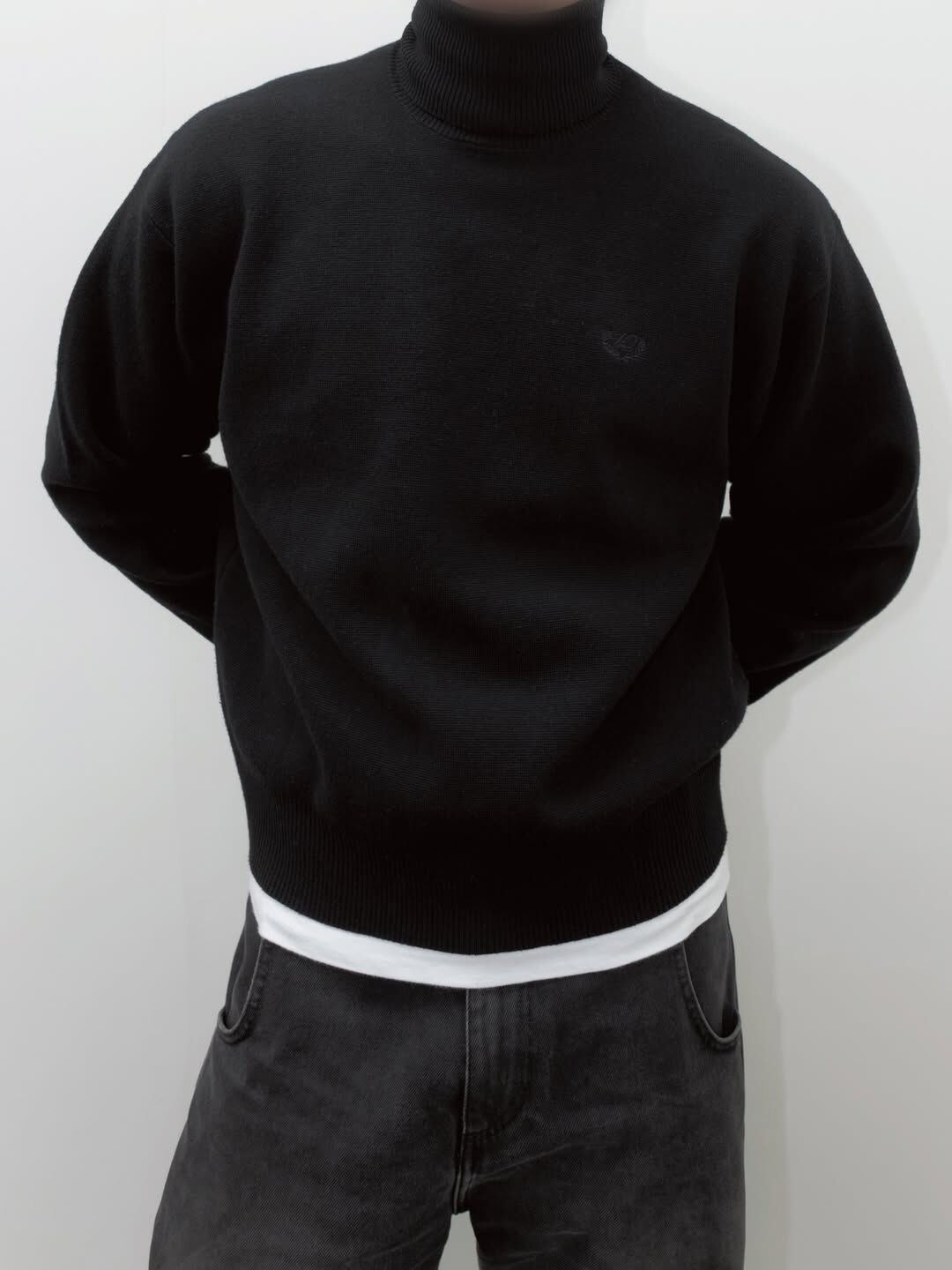 1dyLL｜1DS Soft Glory Turtleneck Knit (Black)