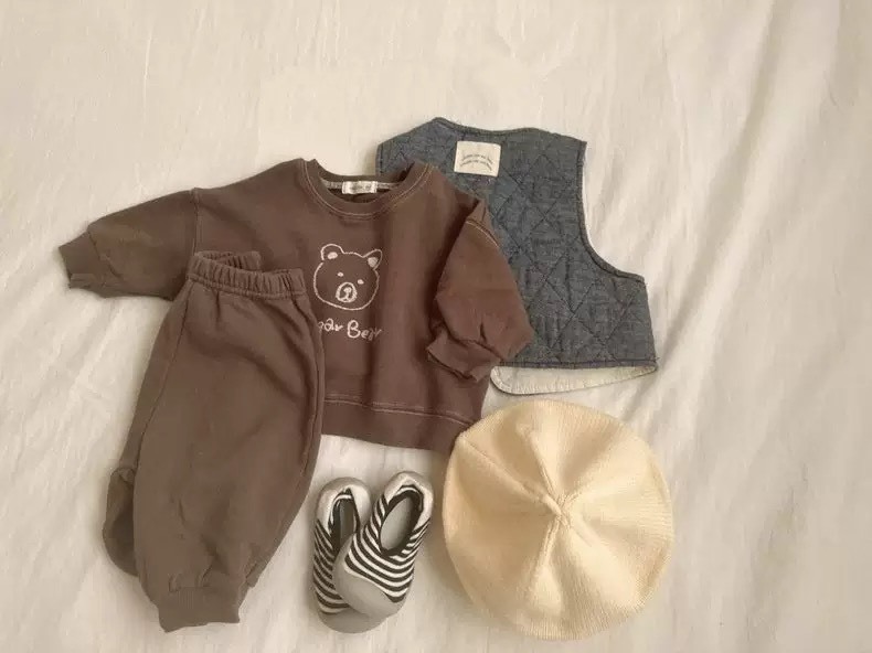 咖色小熊頭套裝