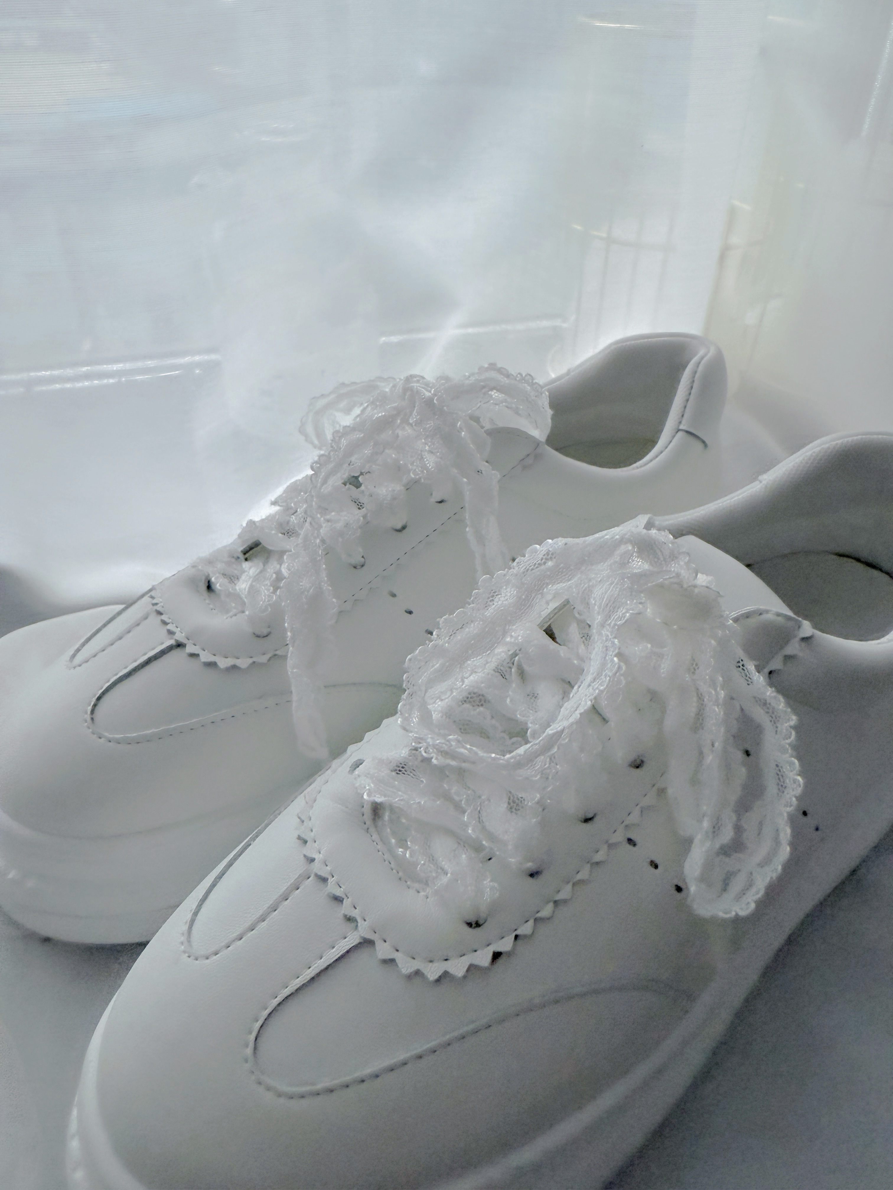 *小牛皮* 6CM 增高超輕身款～THE LACE RIBBON GAT PLATFORM SNEAKER KR 1205b