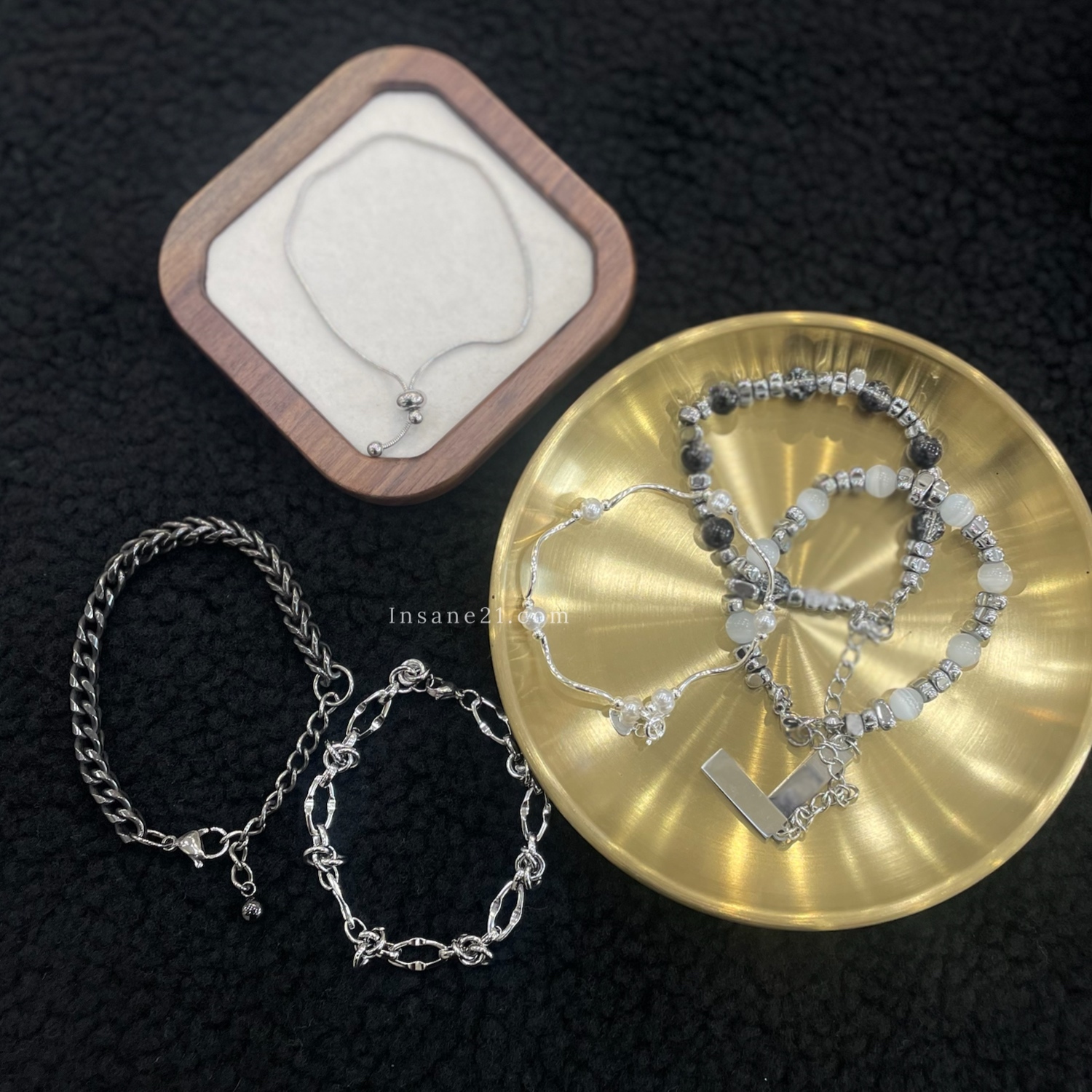 手鏈 多款 銀飾 飾品 珍珠 古巴 小球 貓眼 男女款