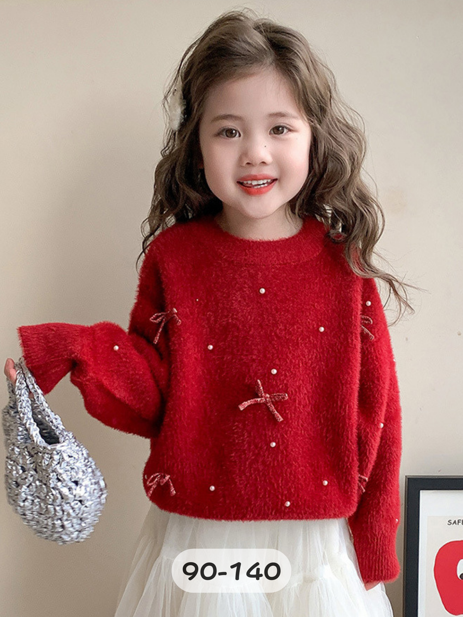 水貂毛珠珠針織毛衣