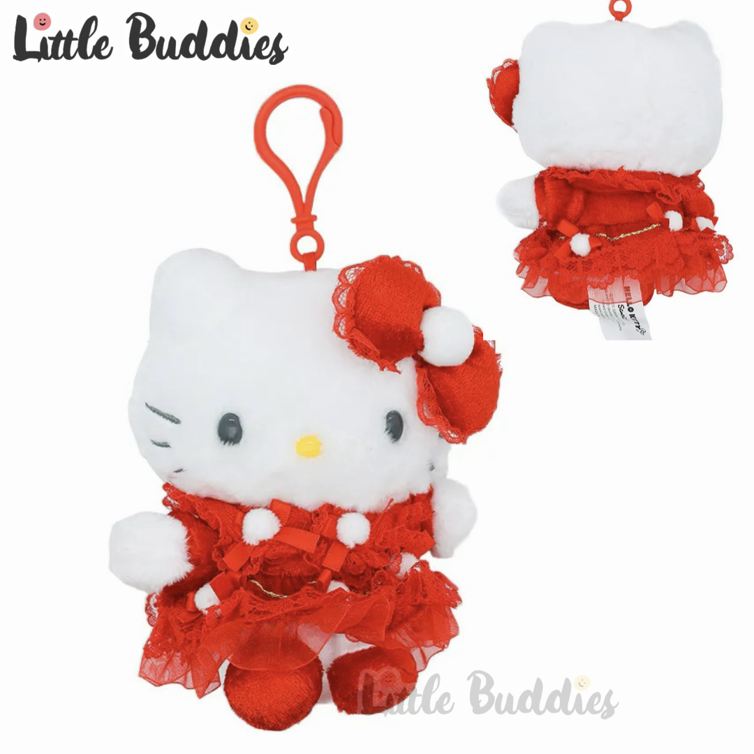 美版 Sanrio 紅色聖誕風公仔匙扣