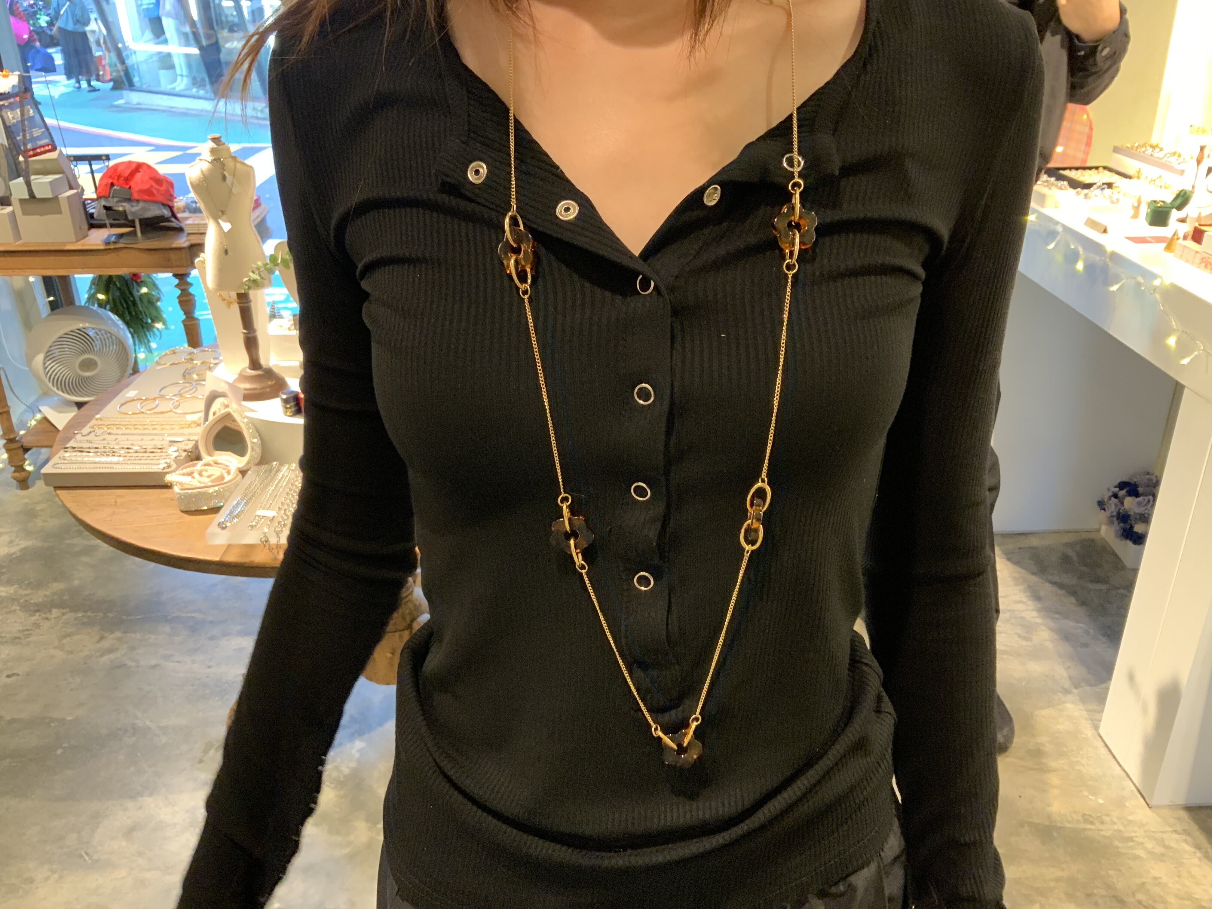 BOHM PARIS花花長鍊（咖啡）