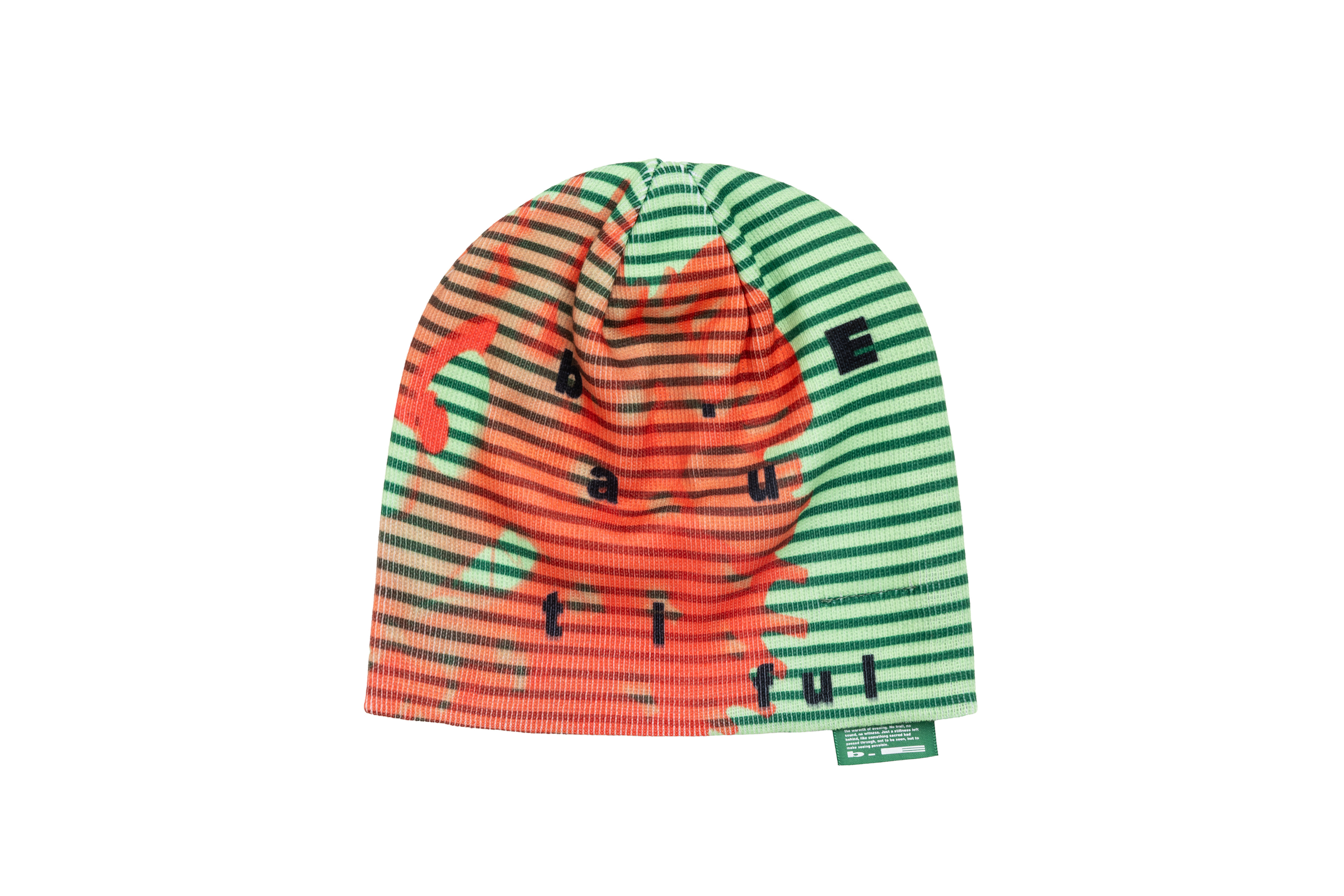 b.Eautiful "b.Eautiful x LTTT Puffy Fish Beanie" (Lime / Red)