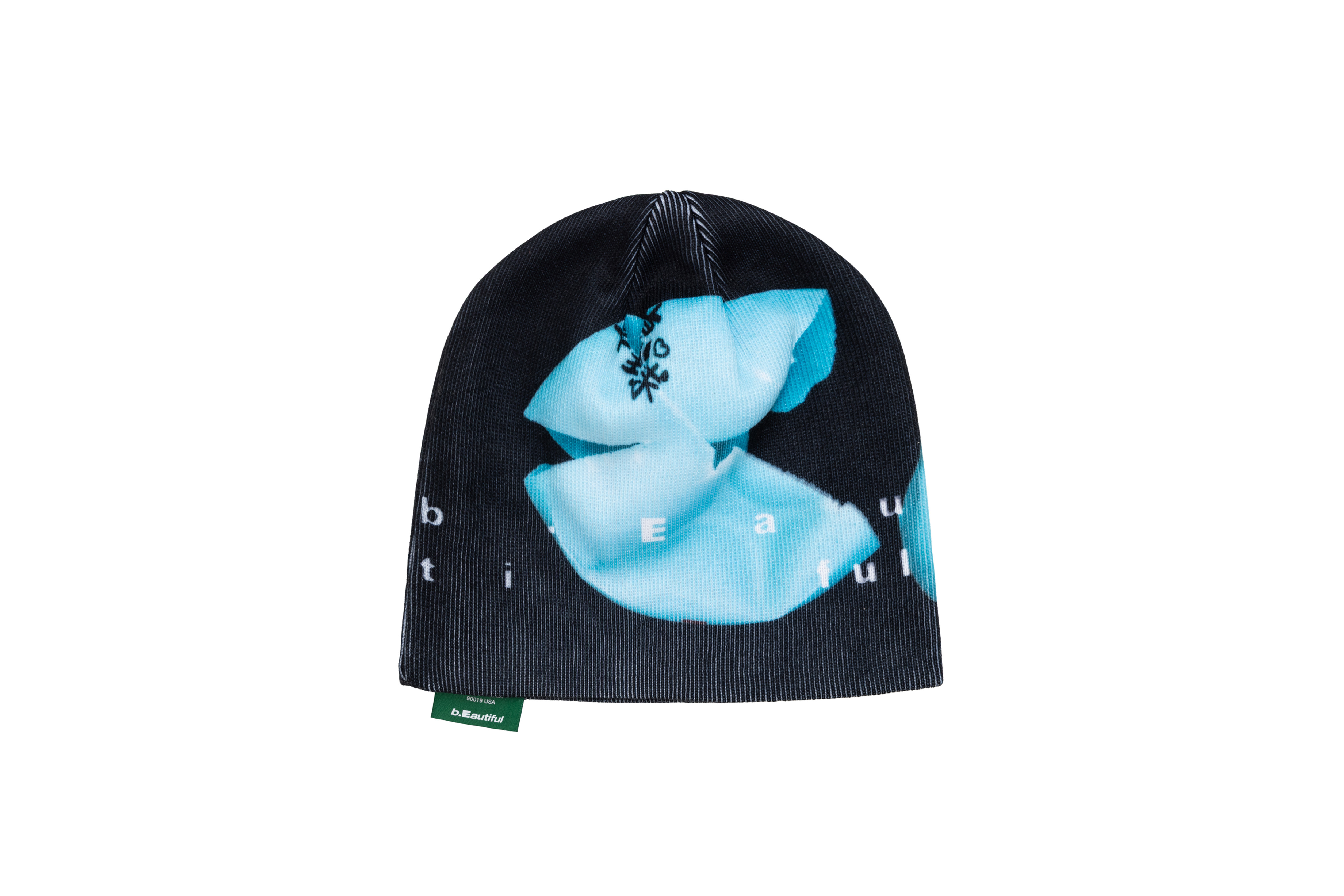 b.Eautiful "b.Eautiful x LTTT Burst Beanie" (Black / Light Blue)