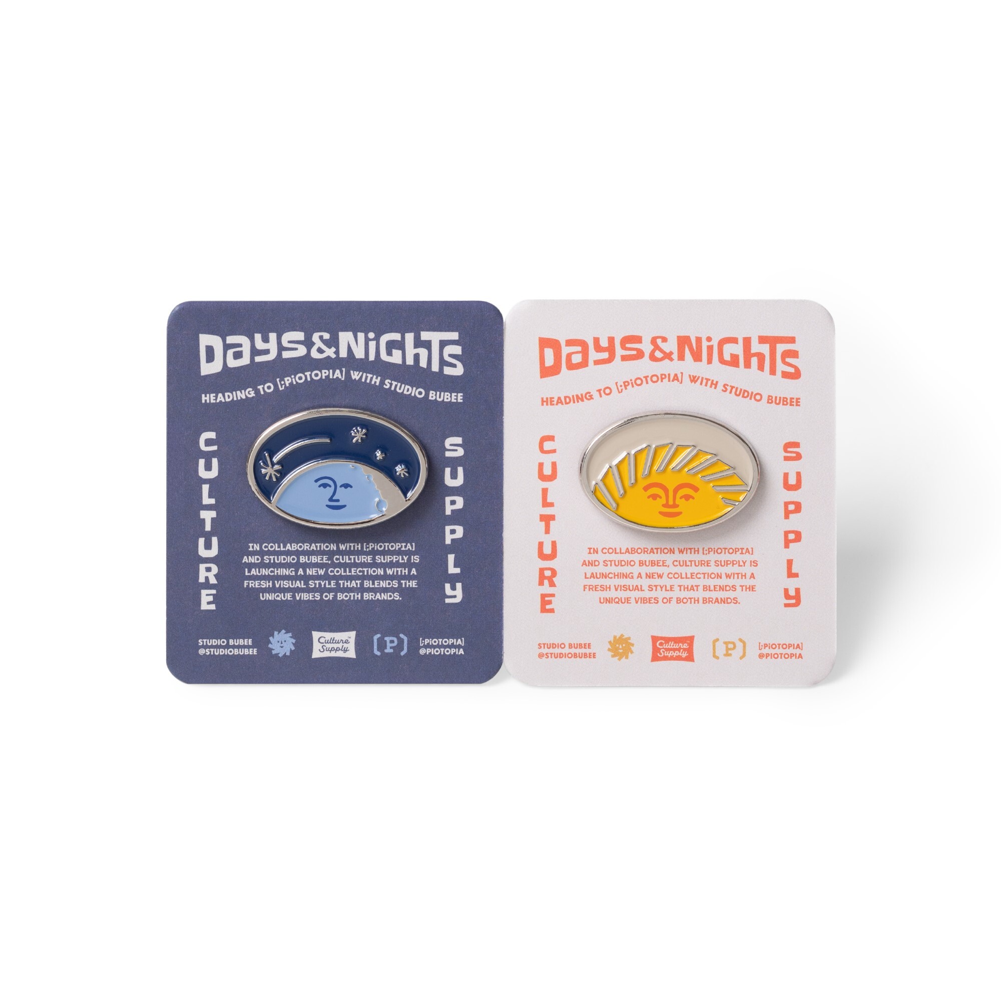 【現貨】DAYS & NIGHTS  PiOTOPIA X BUBEE X FILTER017® Culture Supply™ Lapel Pin / 金屬胸針