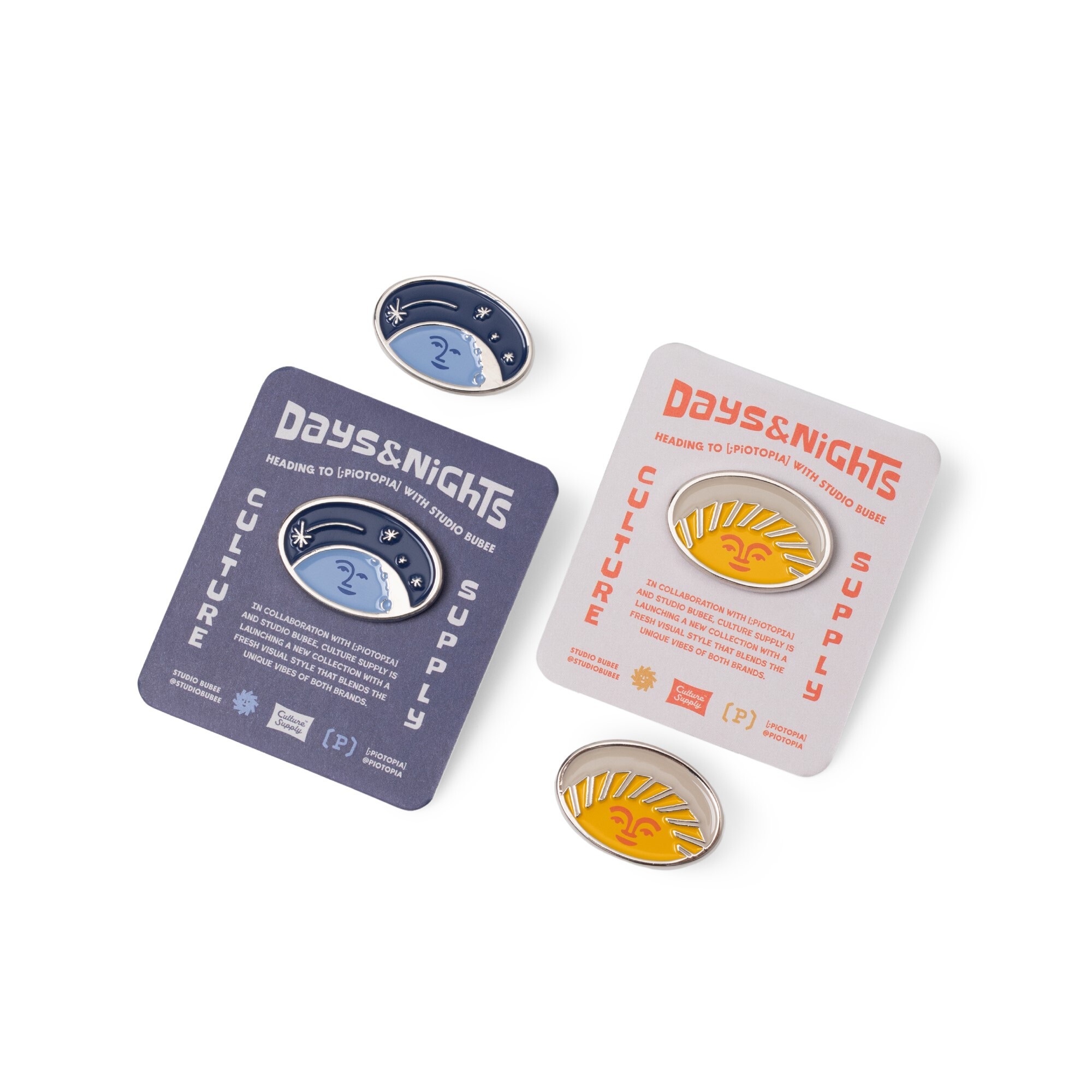 【現貨】DAYS & NIGHTS  PiOTOPIA X BUBEE X FILTER017® Culture Supply™ Lapel Pin / 金屬胸針