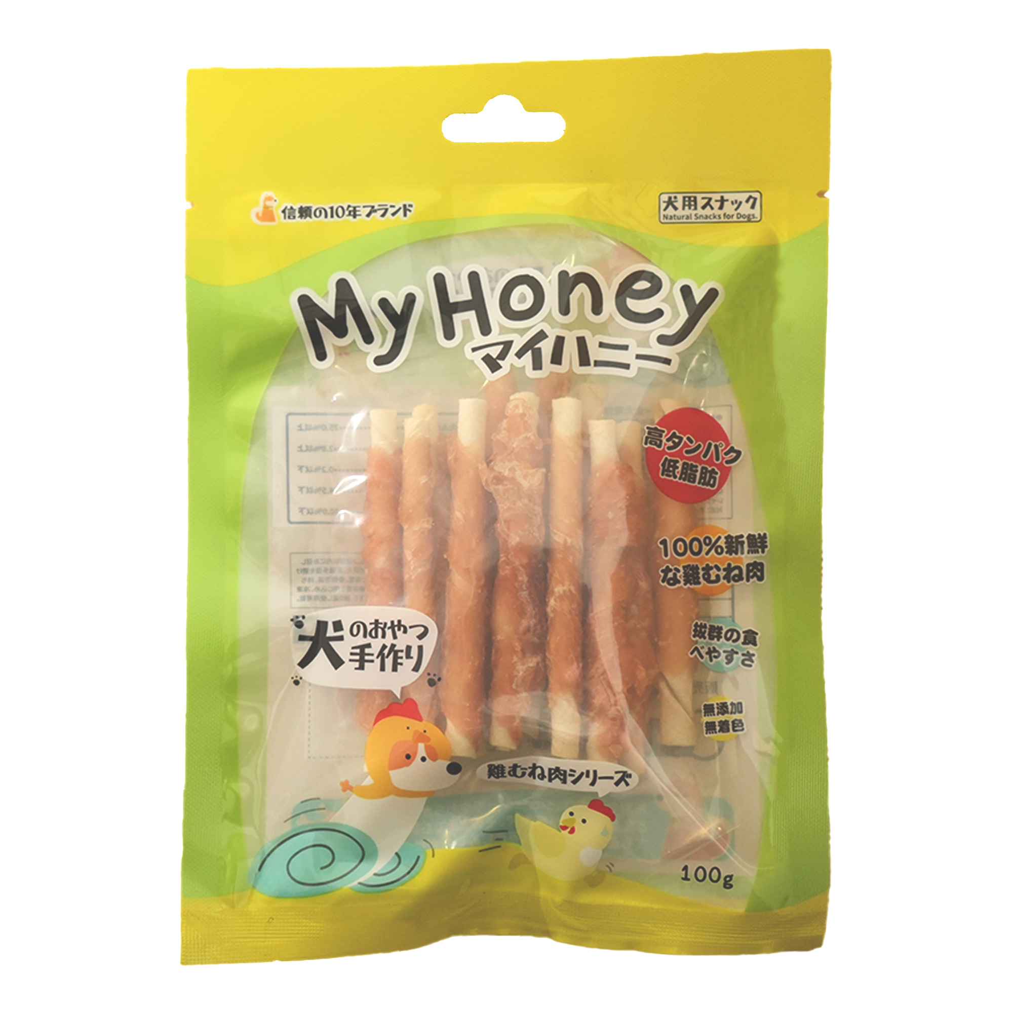 MyHoney 雞包白牛根棒100g