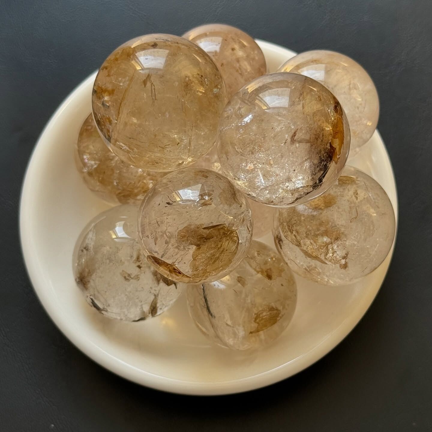 [原石] 黃泥骸骨 水晶球