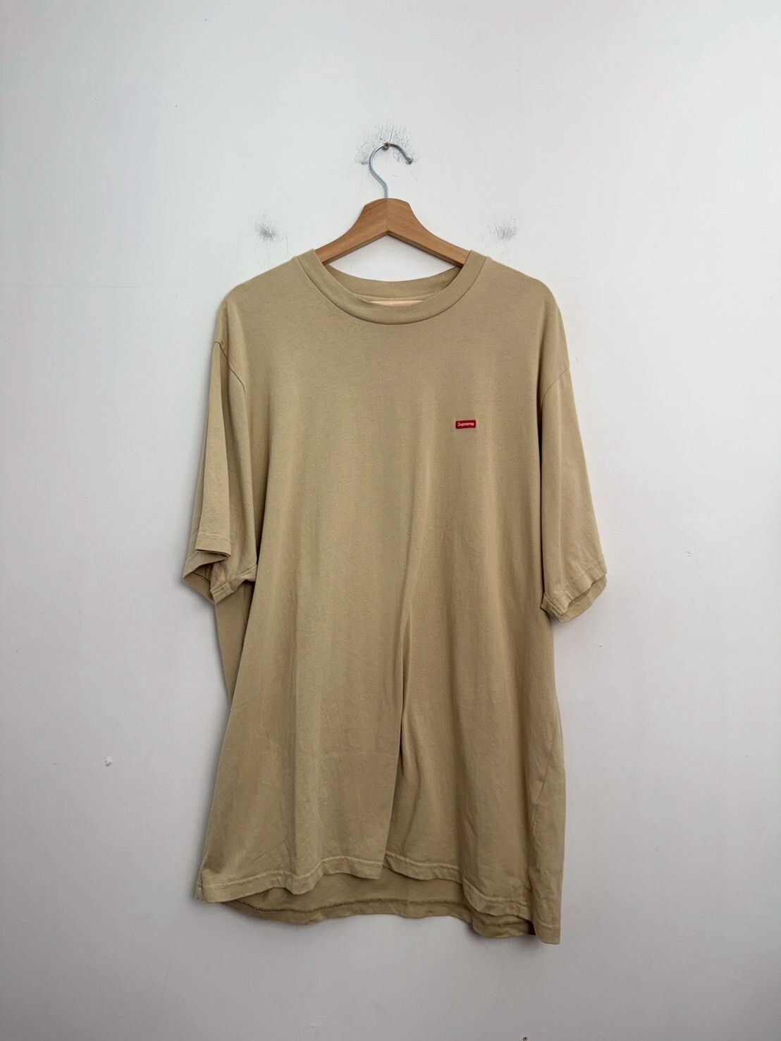SUPREME Small Box Tee SS24 Tan SIZE L