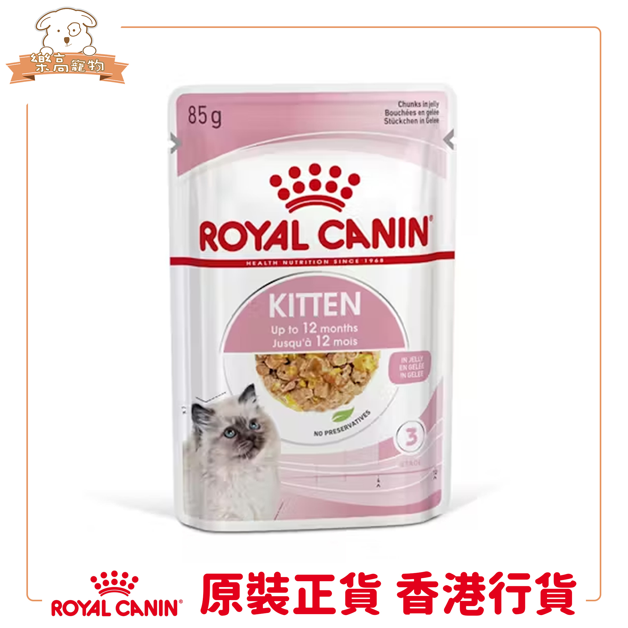 Royal Canin FHN 幼貓營養主食濕糧 (啫哩)【85gx12包】