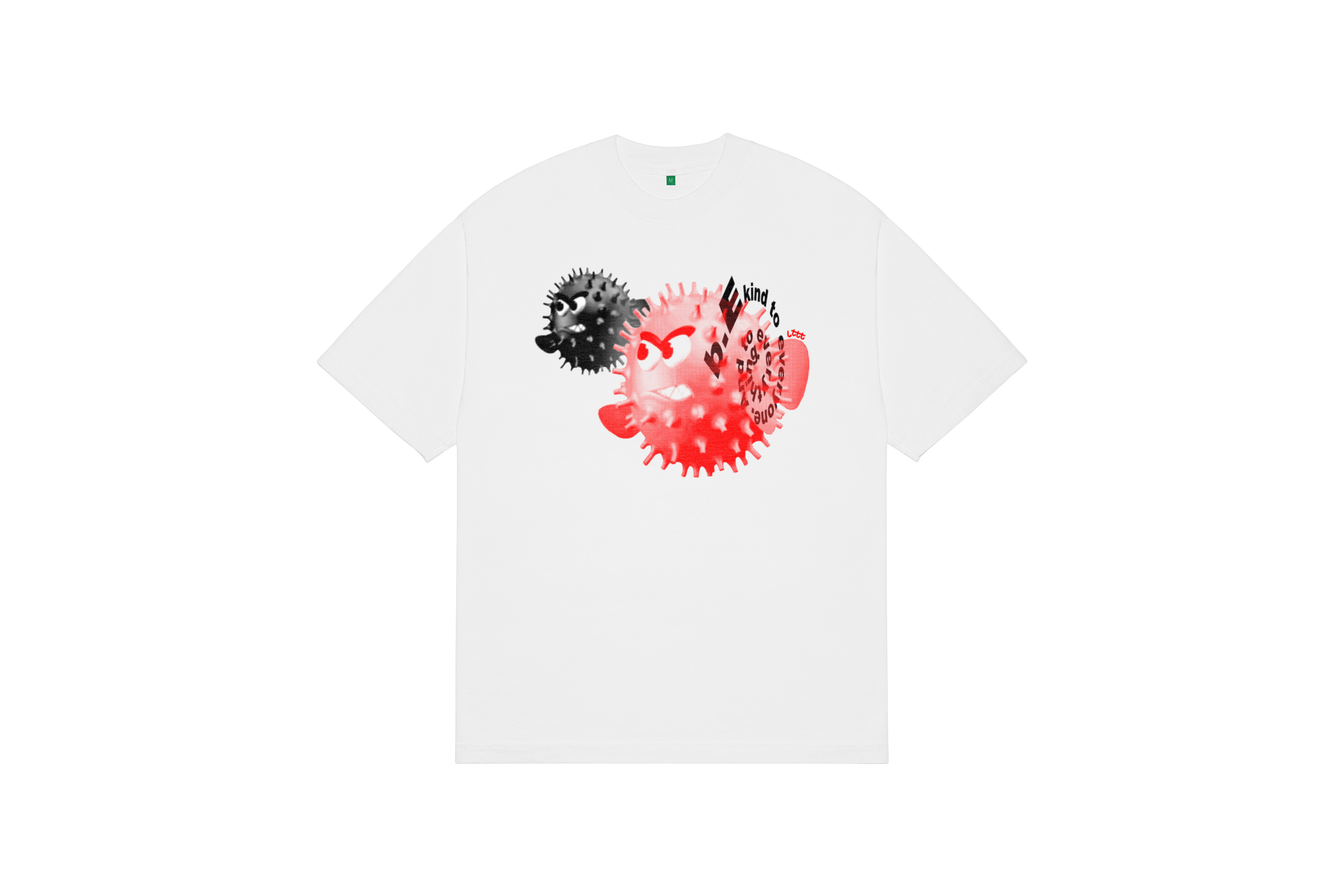 b.Eautiful "b.Eautiful x LTTT Puffy Fish T-Shirt" (White)