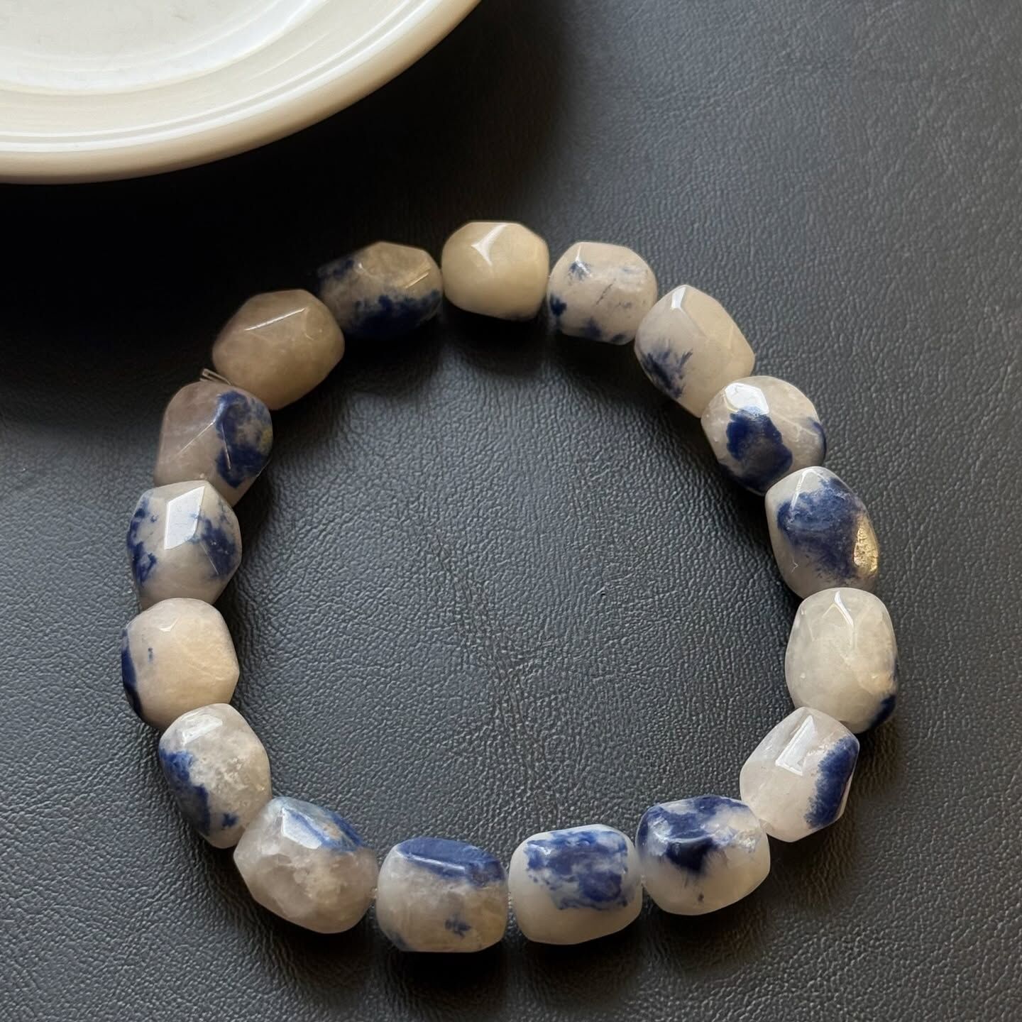 [原石] 藍線石 水晶手串