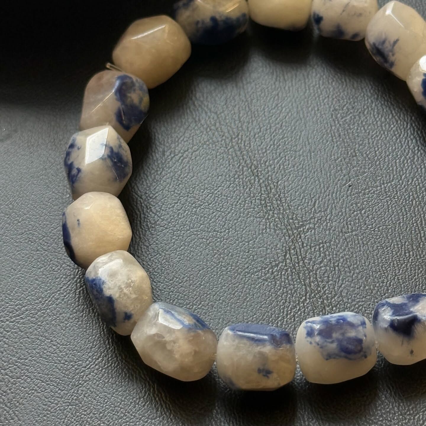 [原石] 藍線石 水晶手串