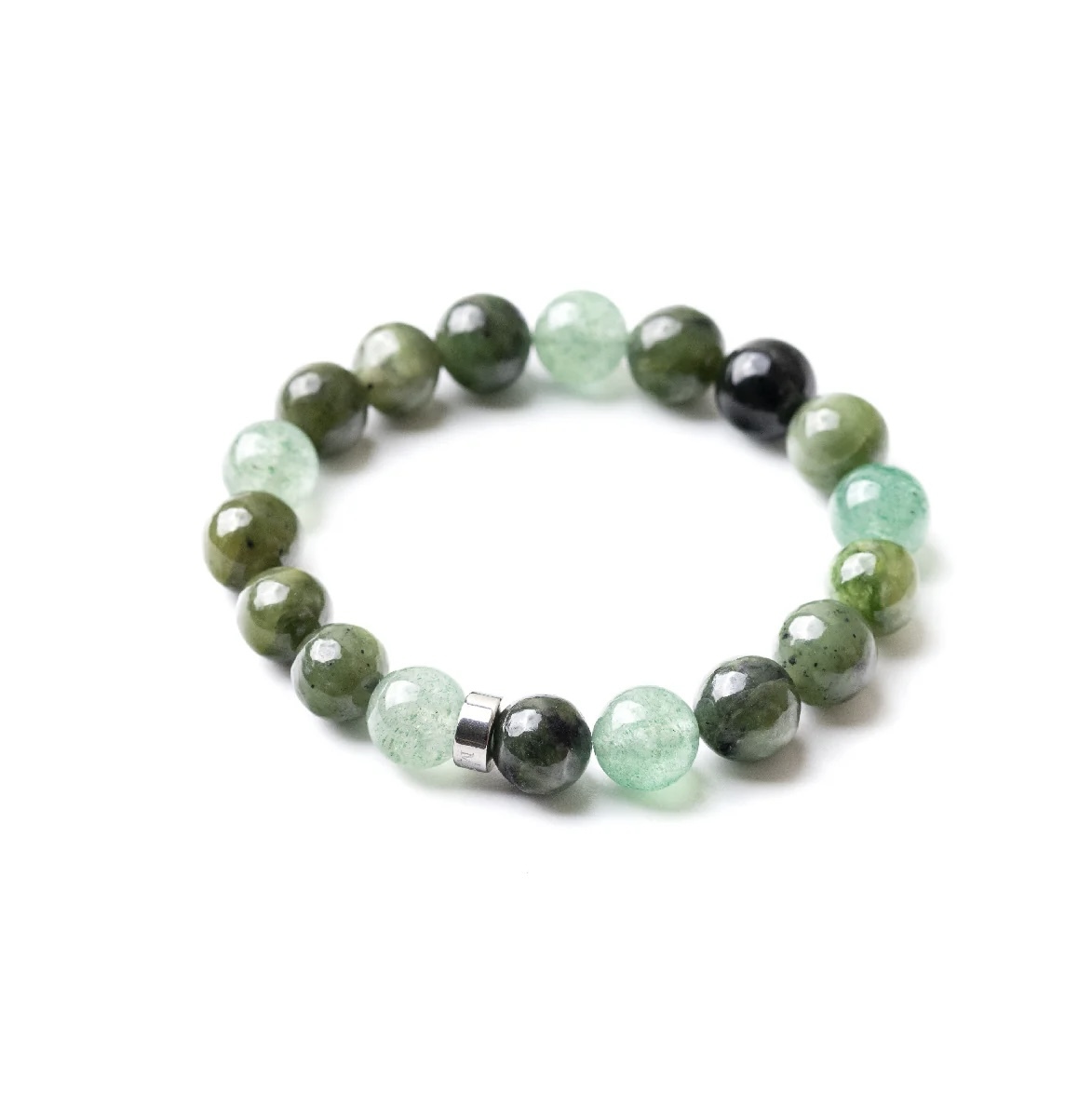 綠境之森 碧玉。綠草莓晶手鍊