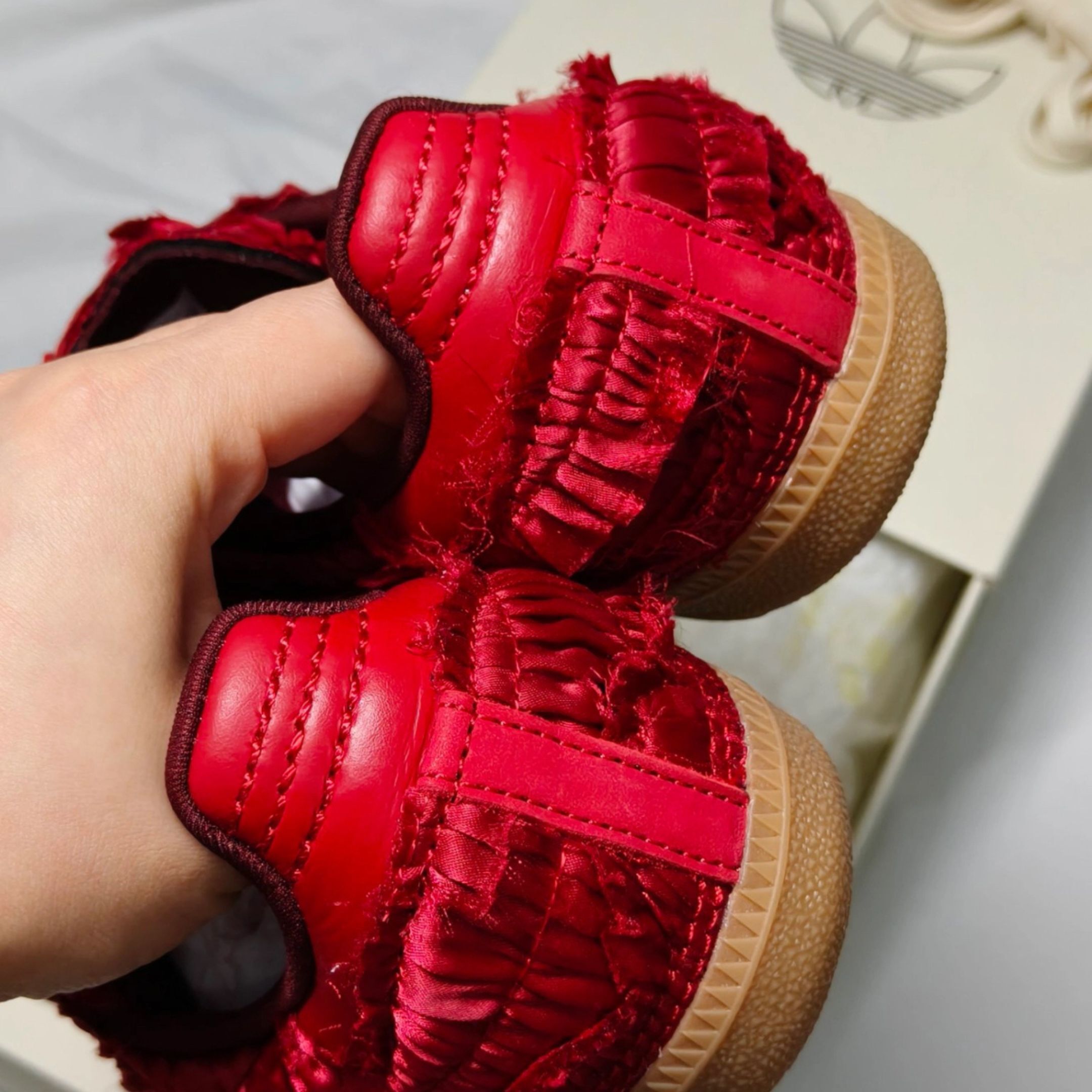 NICEDAY 代購 Caroline Hu x Adidas Samba OG 聯名 玫瑰 紅 酒紅 深紅 蛋糕 JP9281