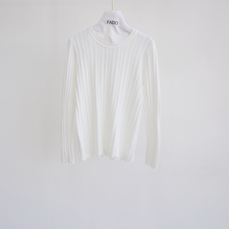 法朵Fado Shop｜圓領織紋微絨針織衫 011A472 五色