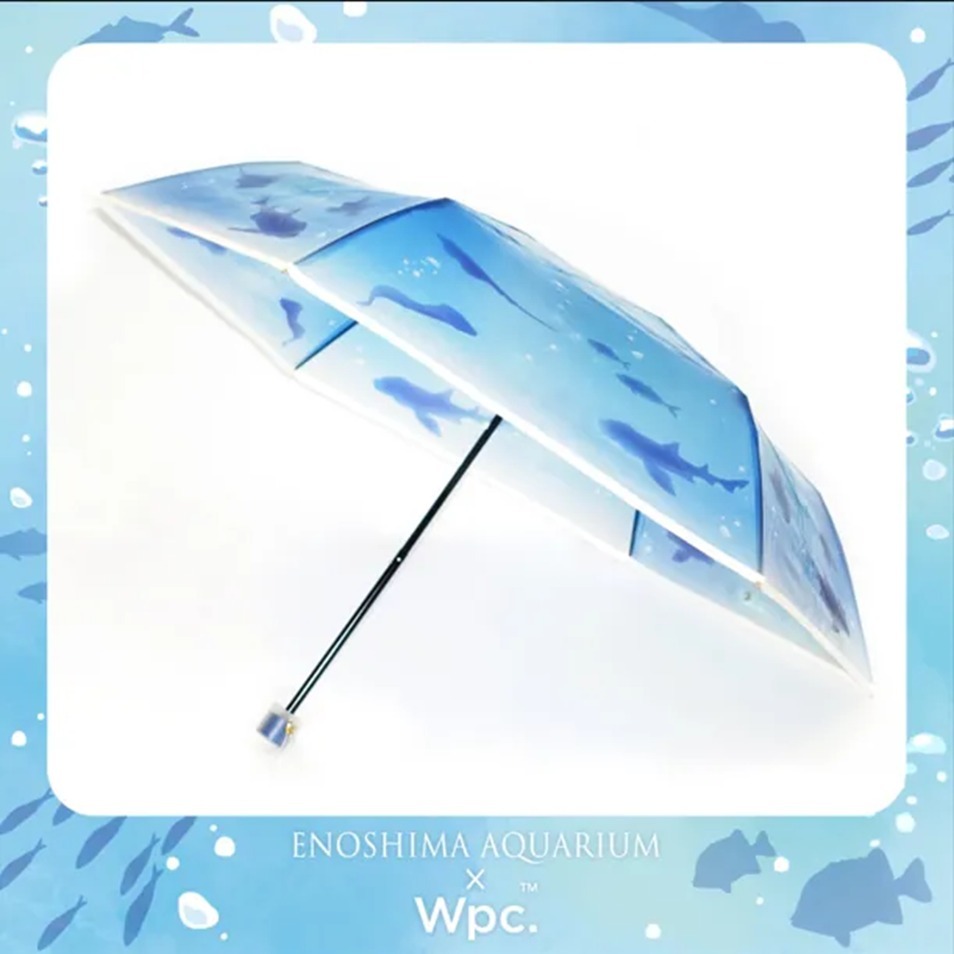 (5470) 新江之島水族館海洋世界半透明塑料縮骨遮 (2款可選)