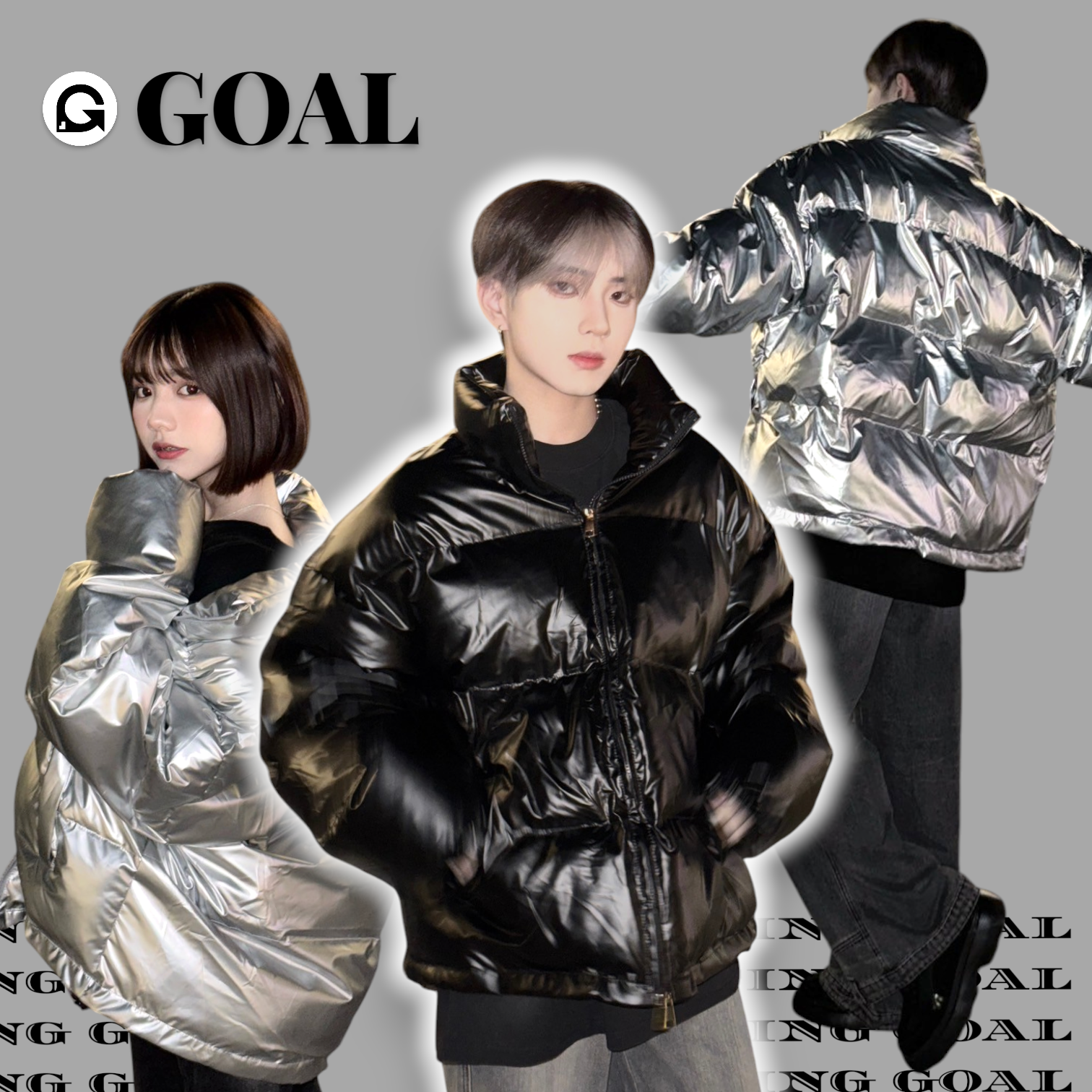 (GOAL) 韓版 寬短版霧面羽絨外套 pp88835