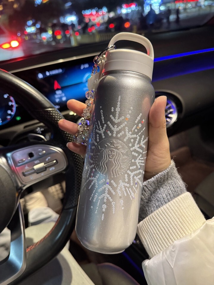 STARBUCKS 星巴克 雪耀奇境系列 保溫杯 隨行杯 不鏽鋼 雪花