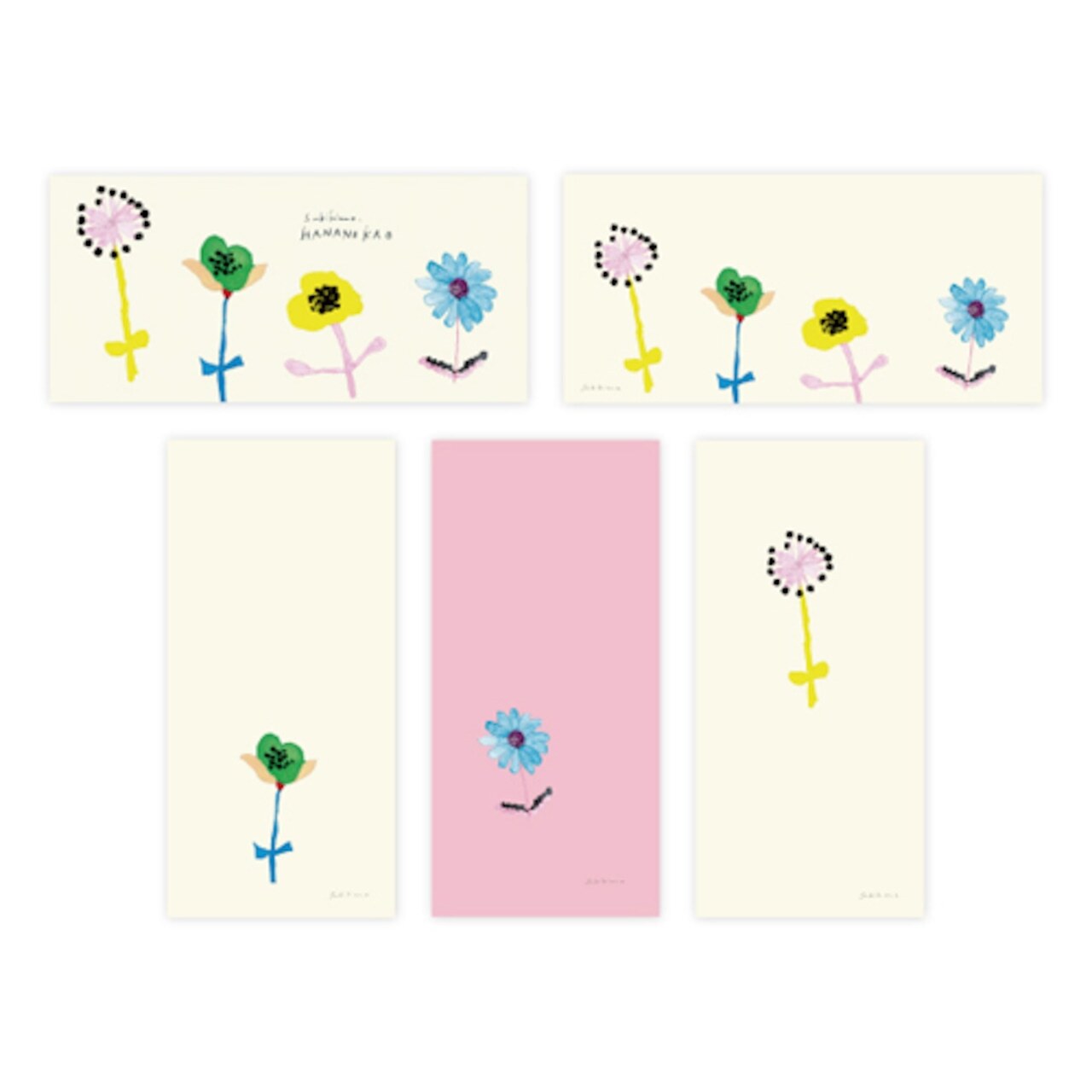 日本 表現社 Subikiawa. 一筆箋 便條紙｜花花