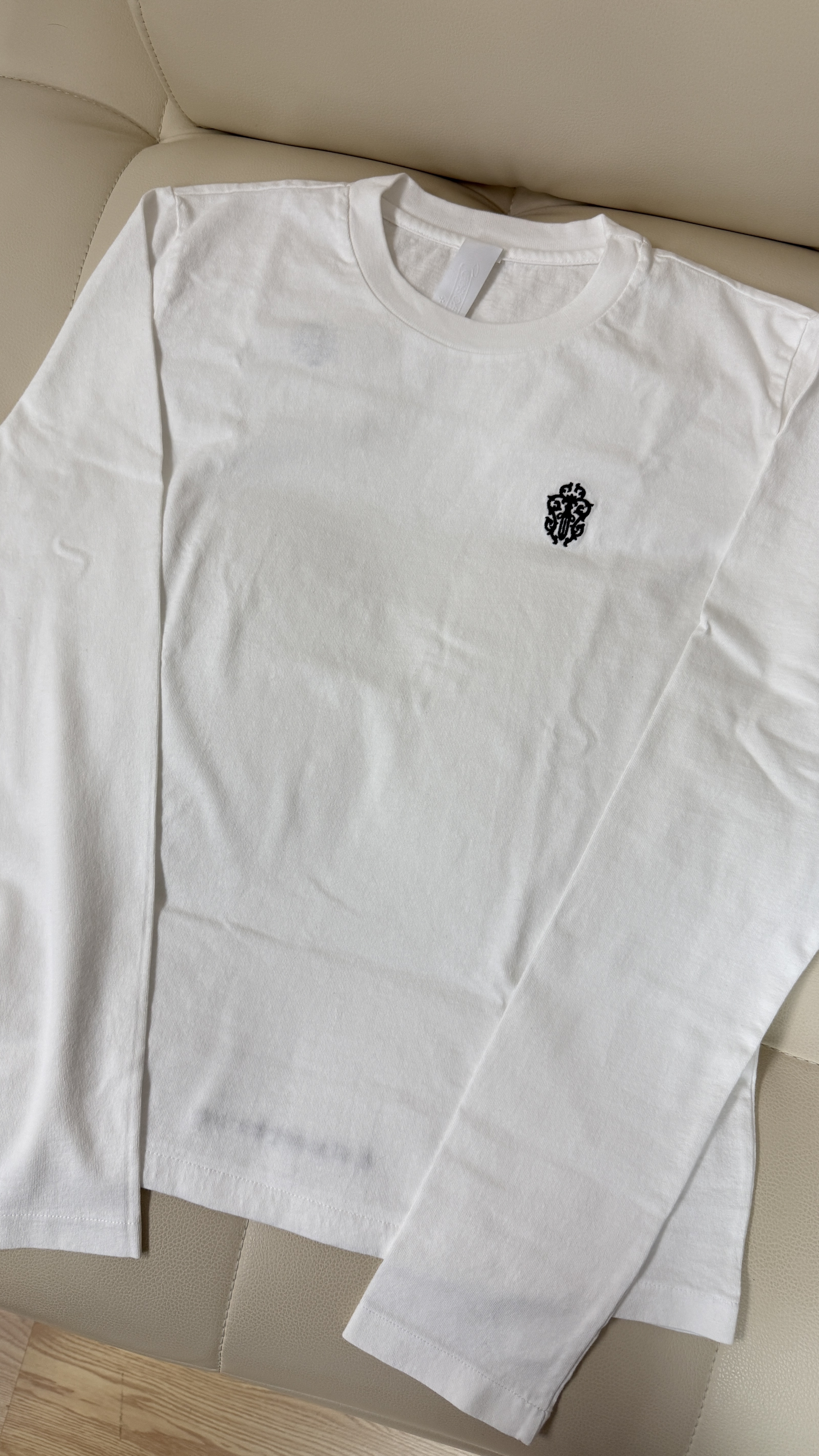 Chrome hearts 女裝 長 tee 厚身 刺繡 embrdry hairy dagger