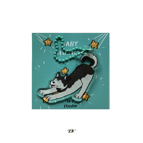 泰國插畫品牌zky.studio|Baby Dog系列吊飾