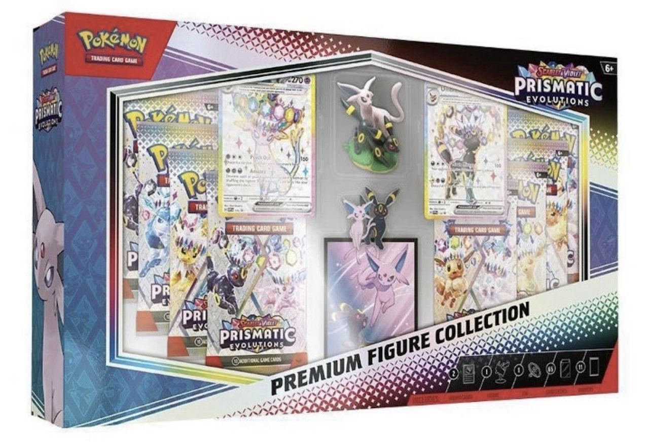 美版伊布禮盒 POKEMON TCG Prismatic Evolutions Premium Figure Collection ENG Sealed