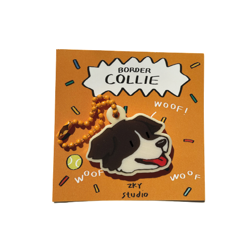 泰國插畫品牌zky.studio|狗狗大頭吊飾