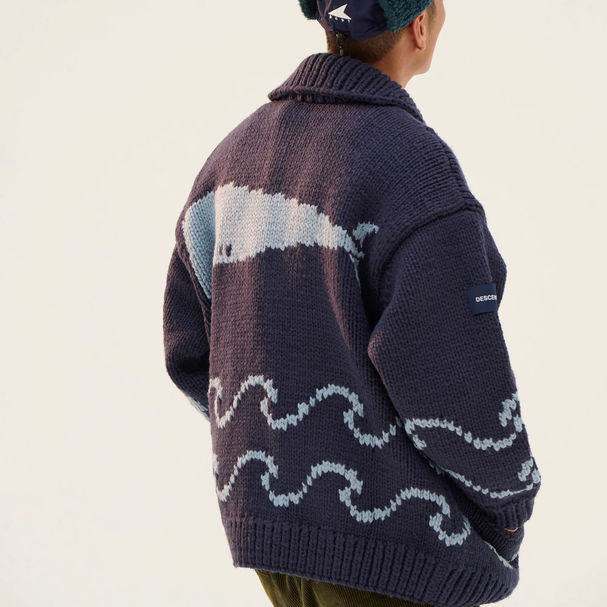 ジャケット・アウター DESCENDANT CACHALOT COWICHAN SWEATER XL DESCENDANT FW25 CACHALOT COWICHAN SWEATER