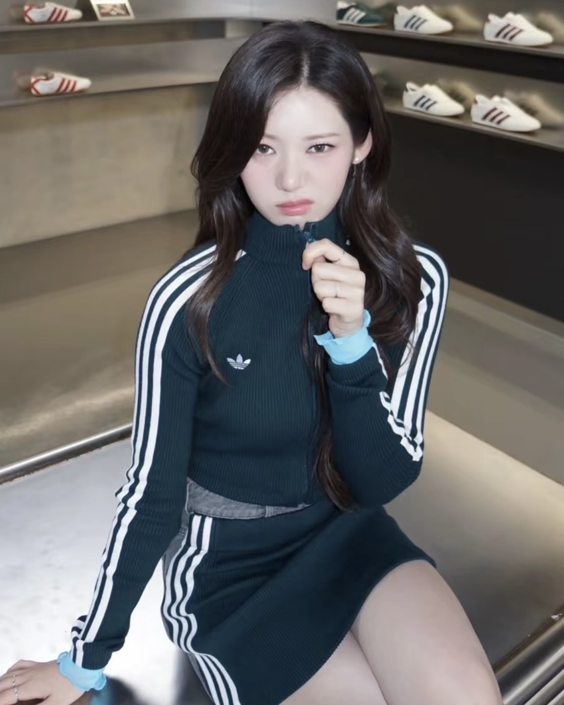 <辣妹必備 RORA同款>Adidas Originals Adicolor Slim Knit Track Top 針織 立領 短版 外套 三色