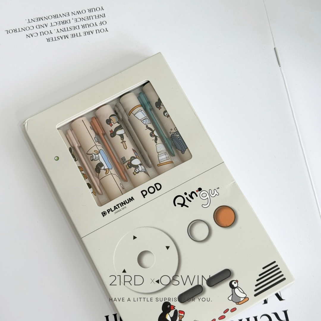 PINGU 企鵝家族 0.5MM 黑色 原子筆