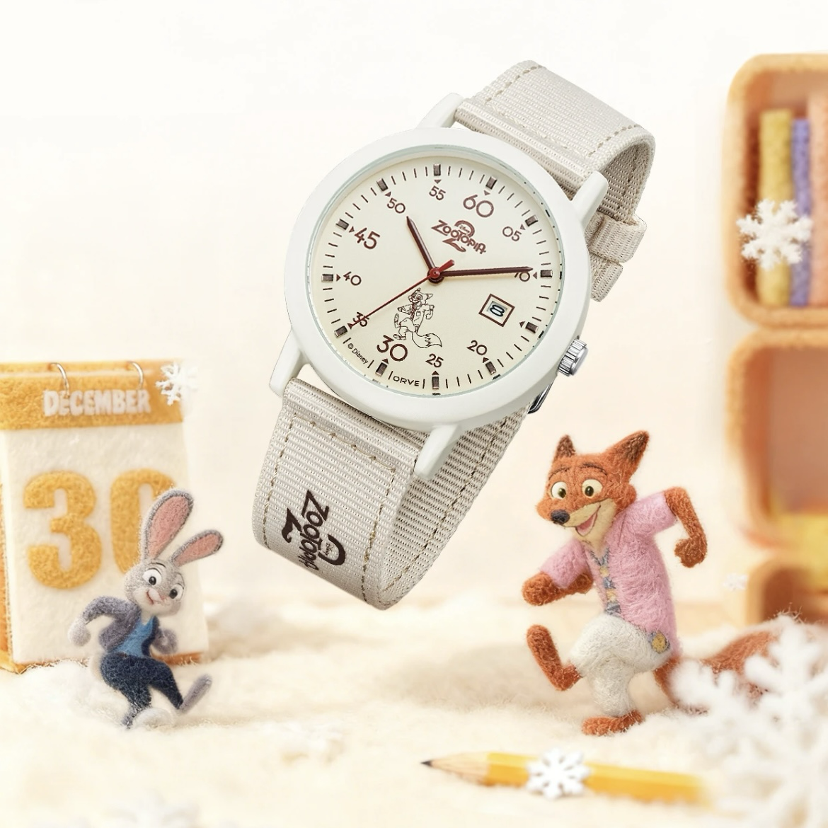 <正版授權>ORVE x 動物方城市2 聯名 手錶 尼克 茱蒂 迪士尼 石英機芯