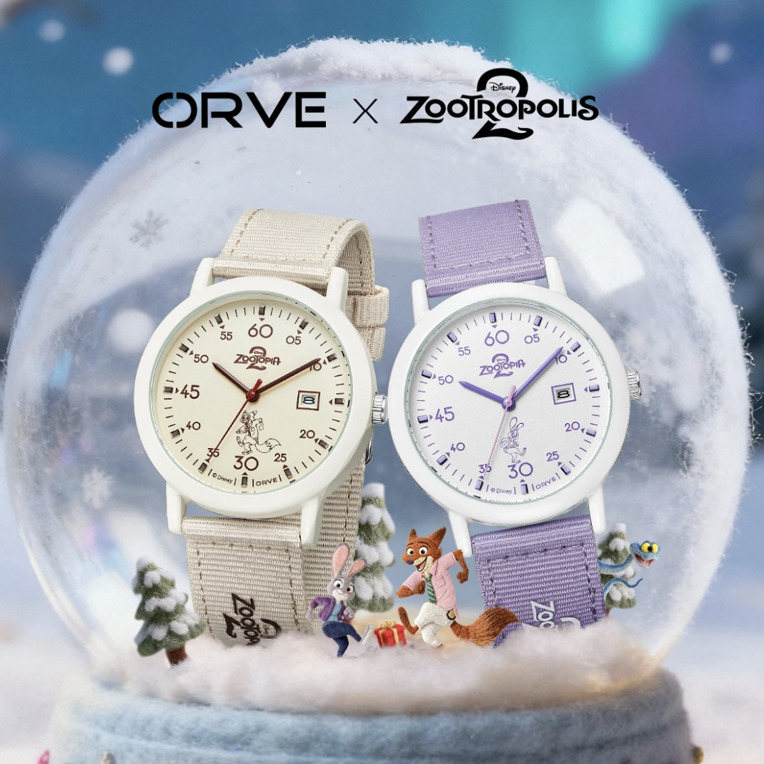 <正版授權>ORVE x 動物方城市2 聯名 手錶 尼克 茱蒂 迪士尼 石英機芯