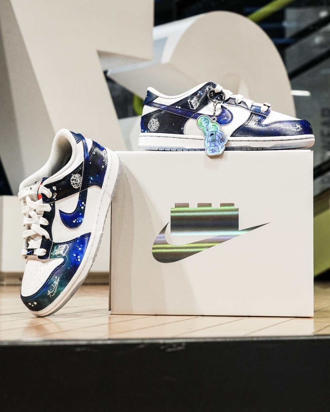 Dunk X LEGO 聯名 圖騰 冰底 白藍 特殊款 IM1448100