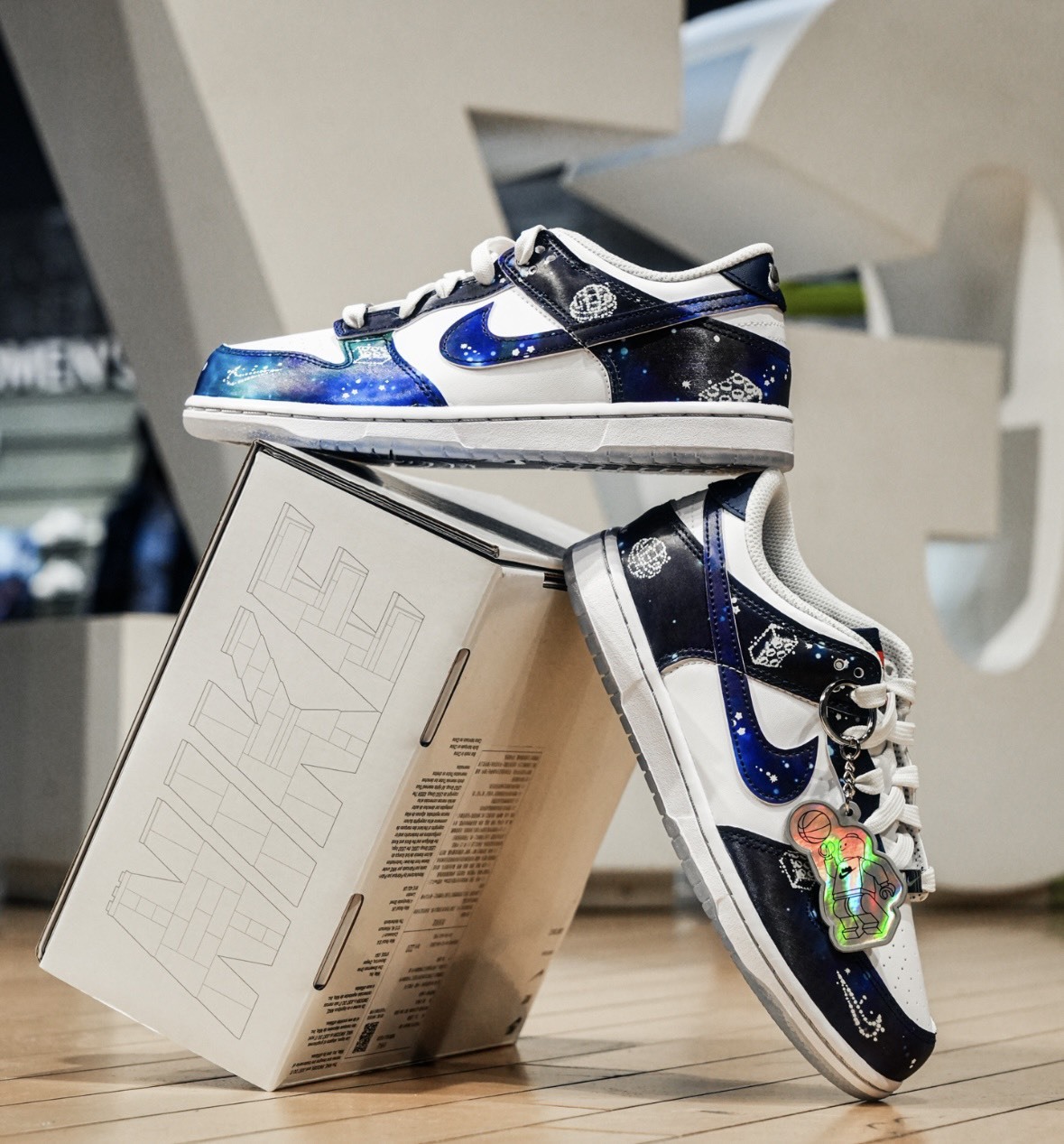 Dunk X LEGO 聯名 圖騰 冰底 白藍 特殊款 IM1448100