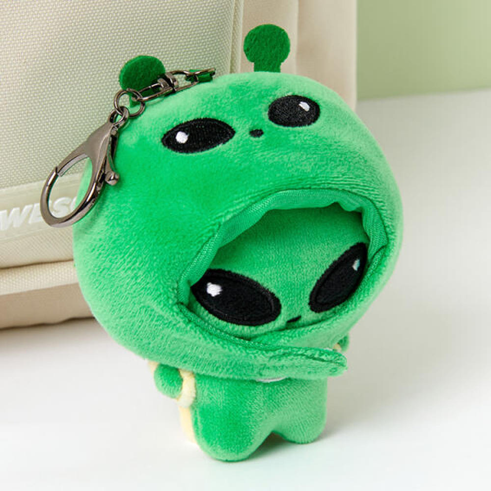 外星人頭套迷你匙扣