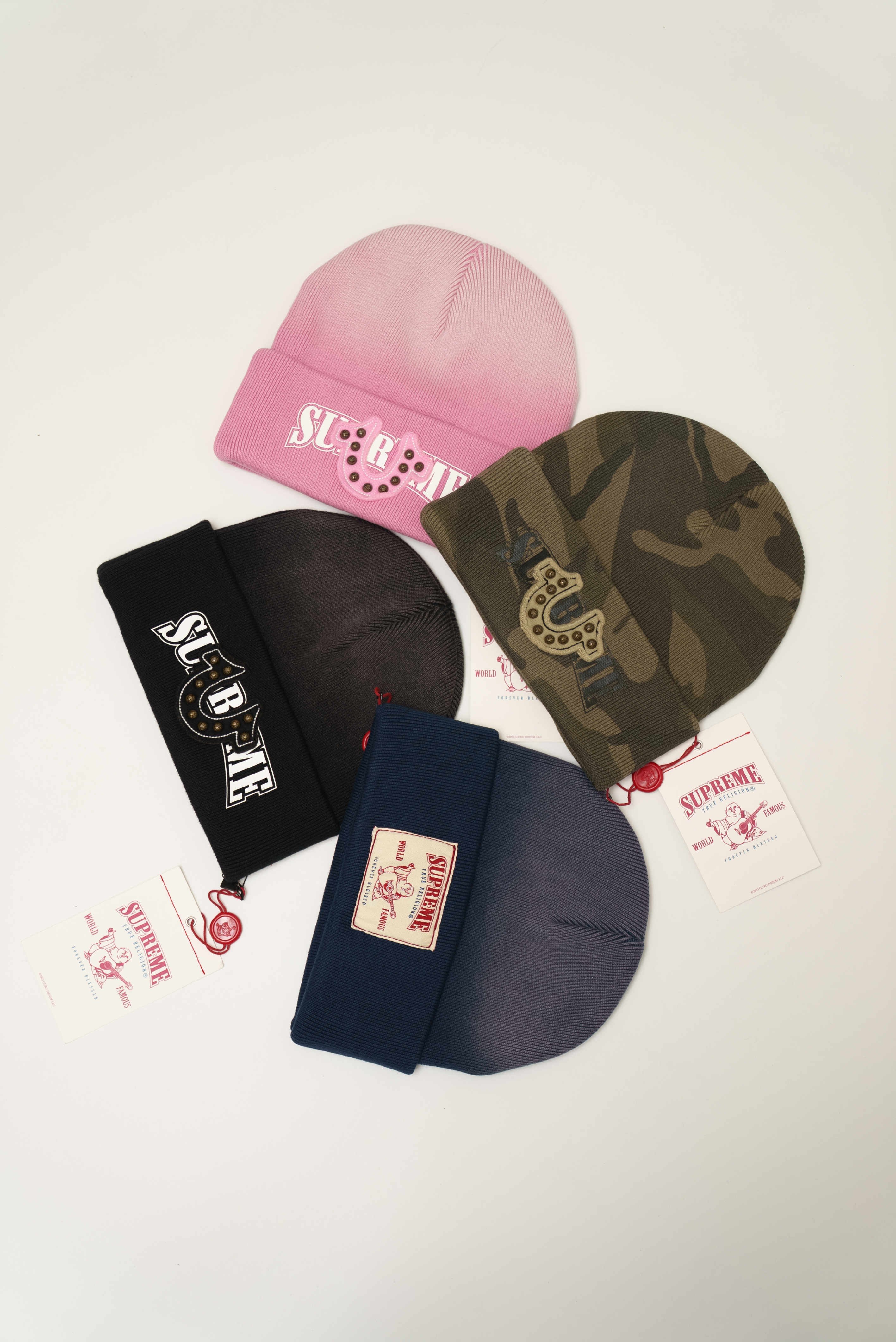 【Focus Store】現貨秒發 Supreme x True Religion® FW25 Week13 Beanie 毛帽 五色