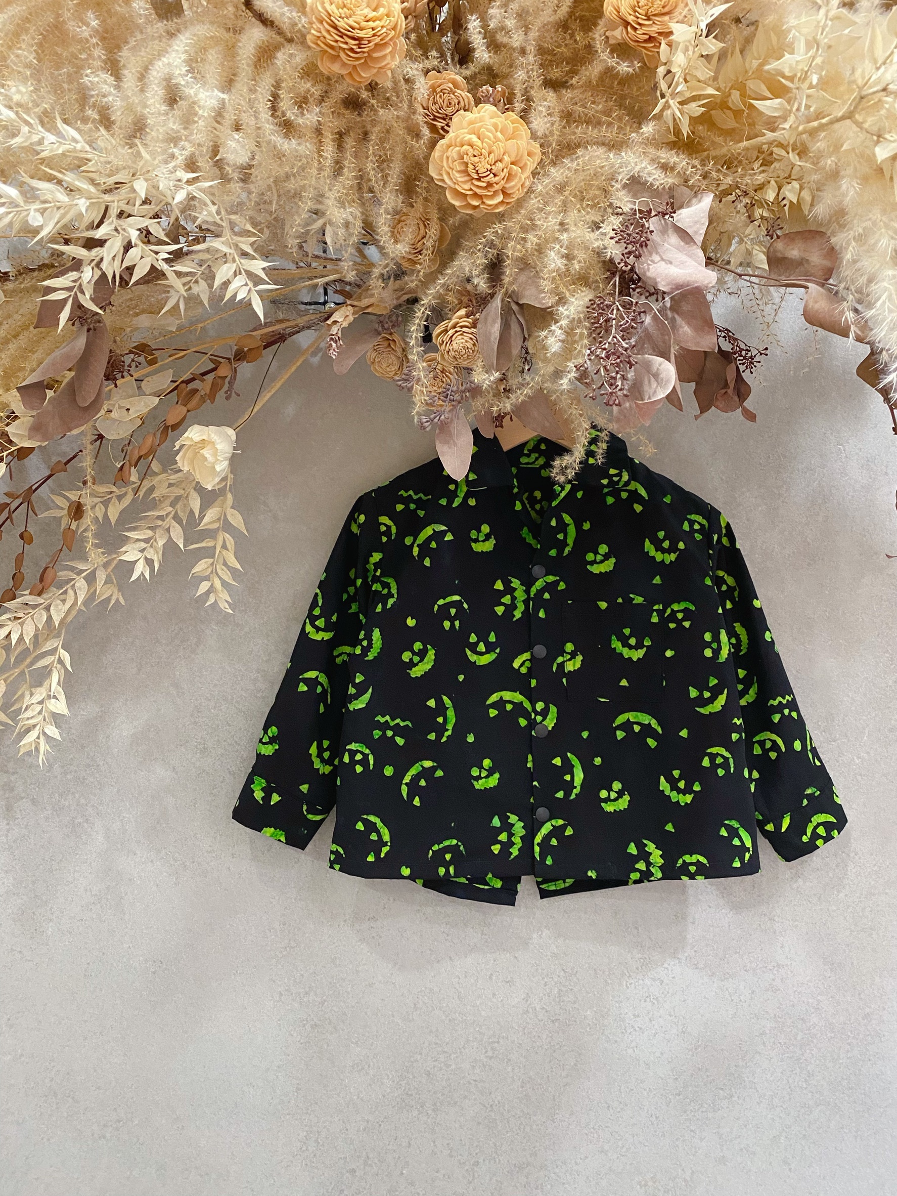 蠟染黃綠南瓜 歐爸外套（100）