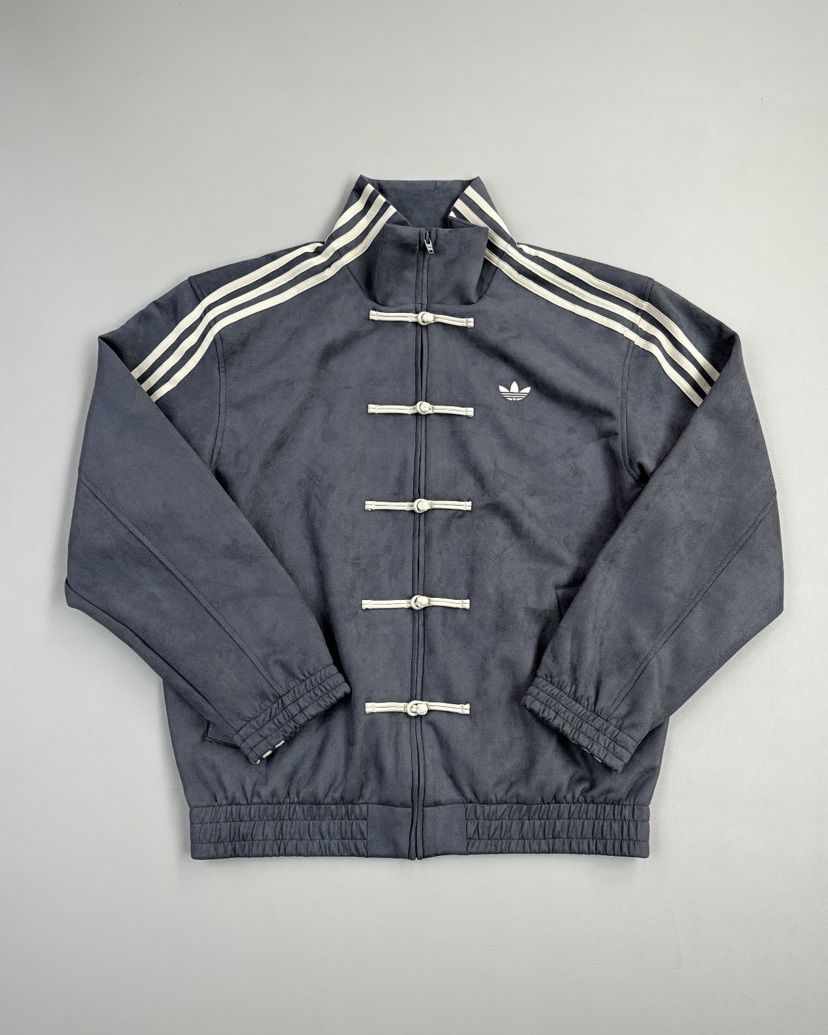 ADIDAS ORIGINALS CTT 3.1 SOFT 新中式 唐裝外套 立領 扭結扣 霧霾藍灰 男女 KR0295 / 預購