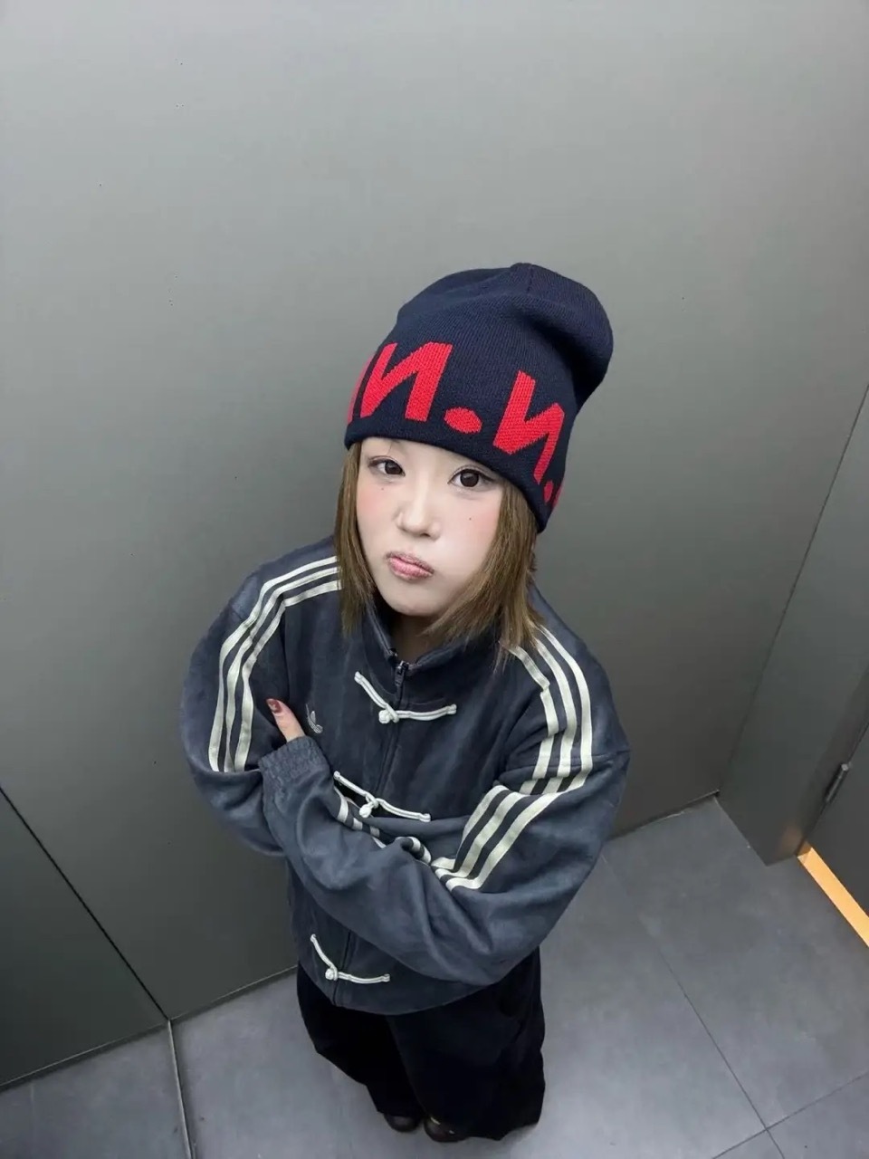 ADIDAS ORIGINALS CTT 3.1 SOFT 新中式 唐裝外套 立領 扭結扣 霧霾藍灰 男女 KR0295 / 預購