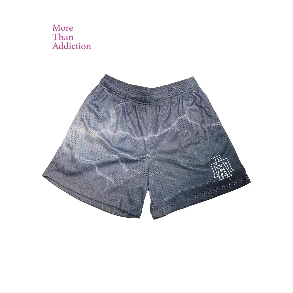 MTA Lightning Shorts 網布閃電短褲 (黑綠/灰白)