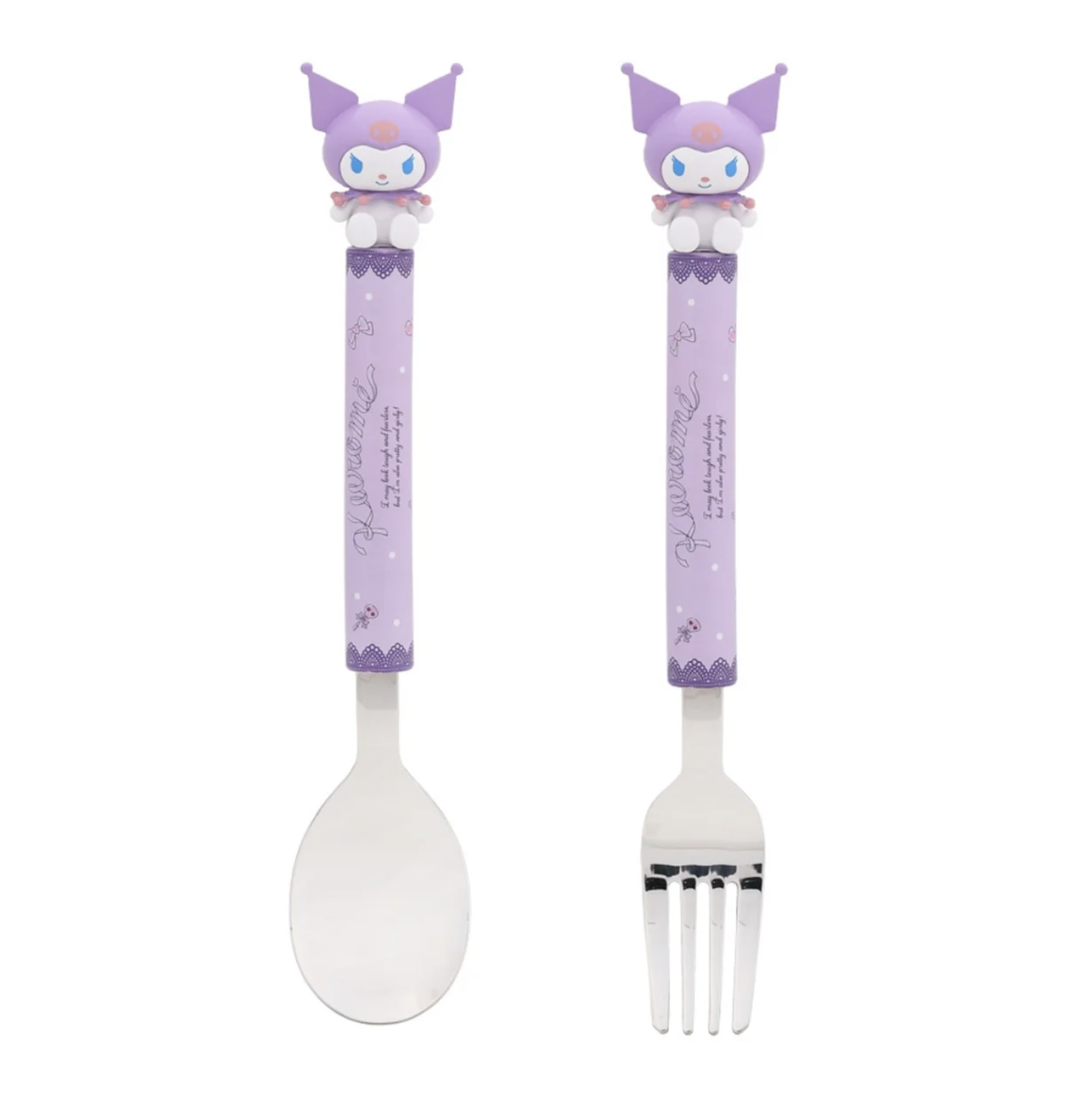 韓國製 Kuromi 不銹鋼兒童餐具組