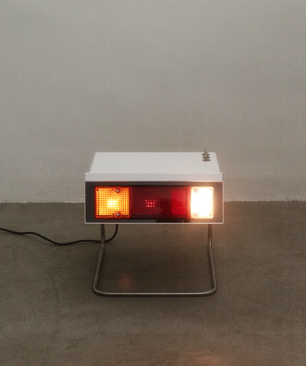 Mo_&_A L300 Car Light / Side Table (White) & Light Shade for Delica Side Table  (White)