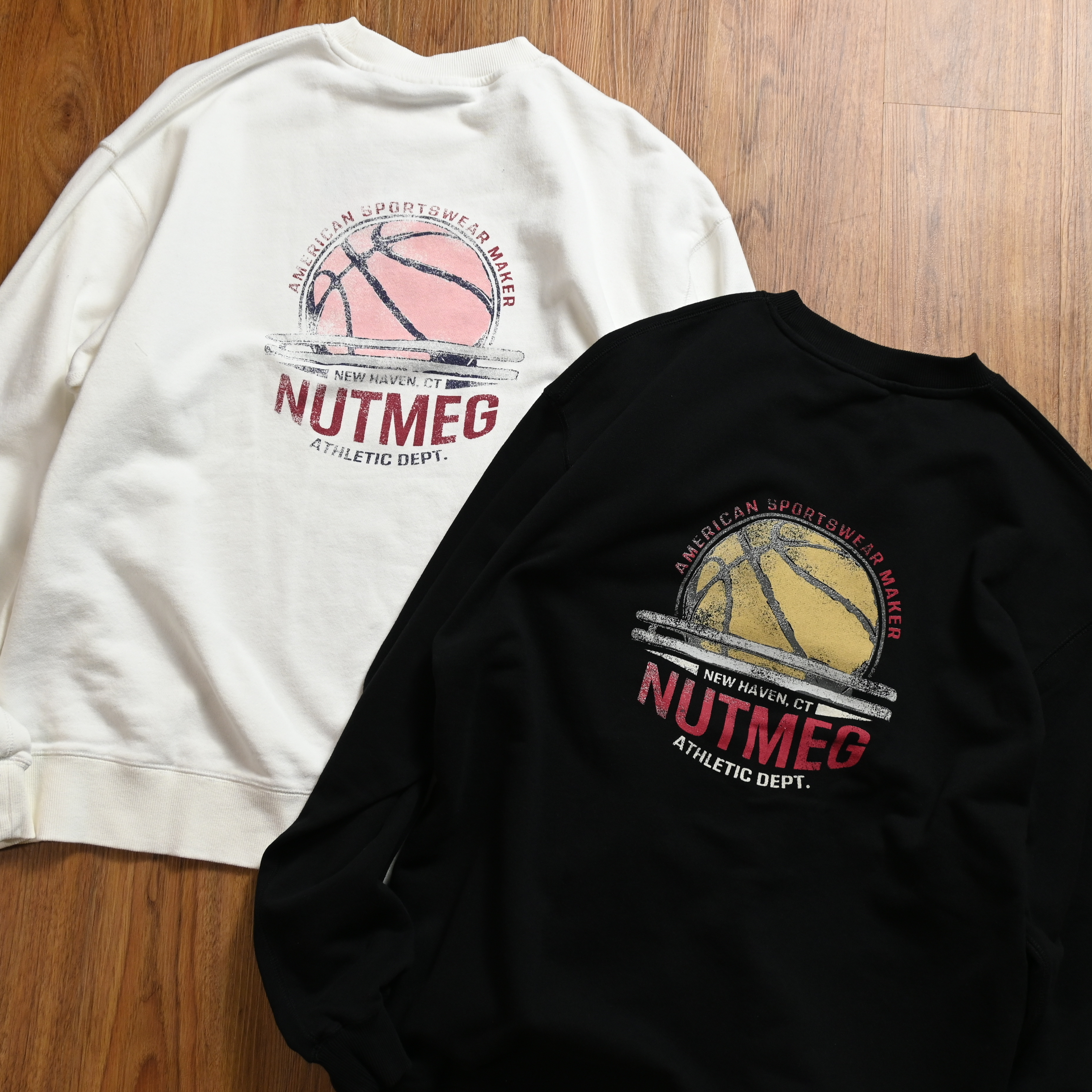 Nutmeg Tokyo Backet Ball Logo Big Sweater