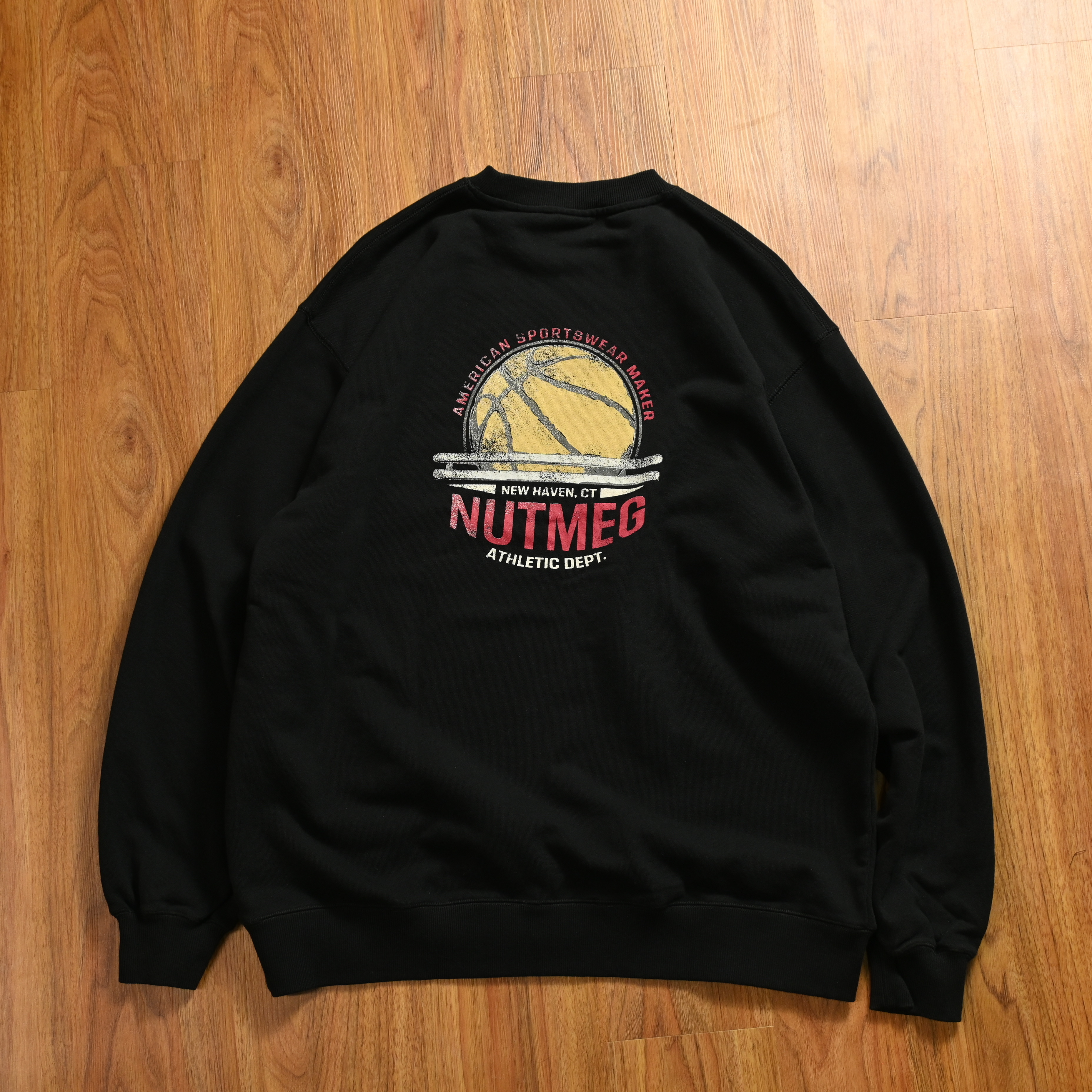 Nutmeg Tokyo Backet Ball Logo Big Sweater