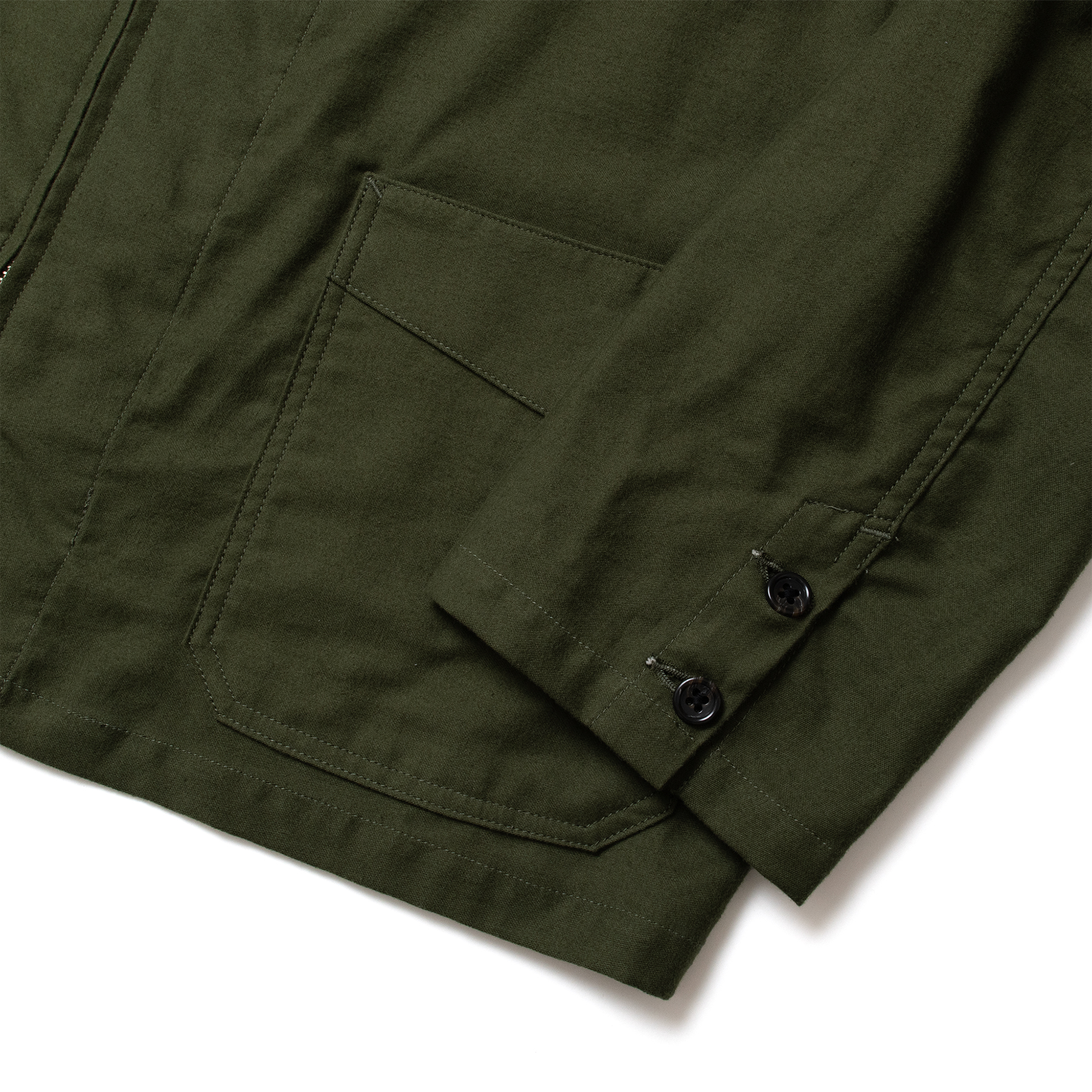 BSC Uniform - Light Moleskin French Zip Jacket (Green)