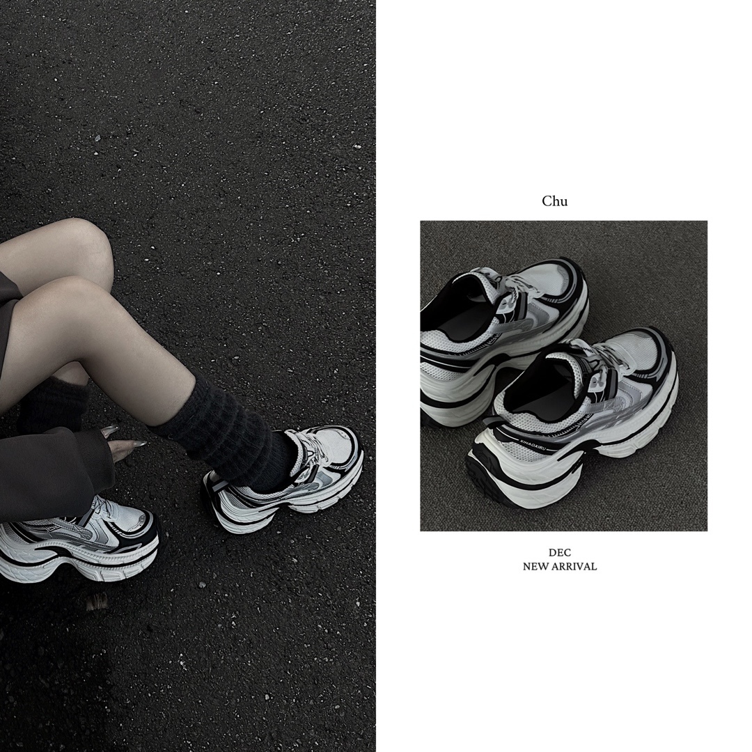 Dec【12.11PM18:00】小個激推* 巨顯腿細的厚底老爹鞋