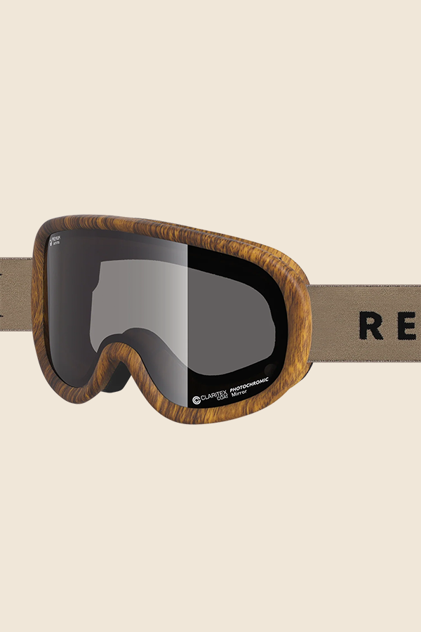 REVOLT - SUPER LIGHT FRAME 超輕量雪鏡  (木紋/灰色鏡片)